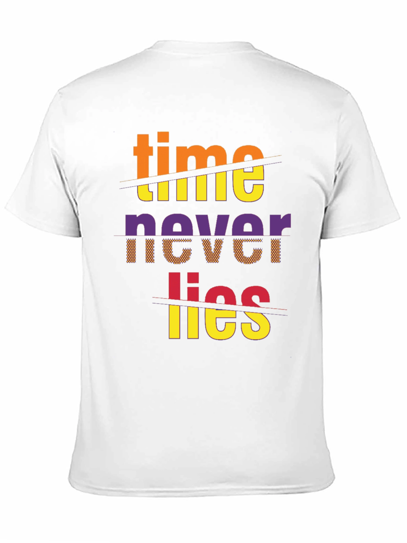 Time Never Lies Graphic Print T-Shirt