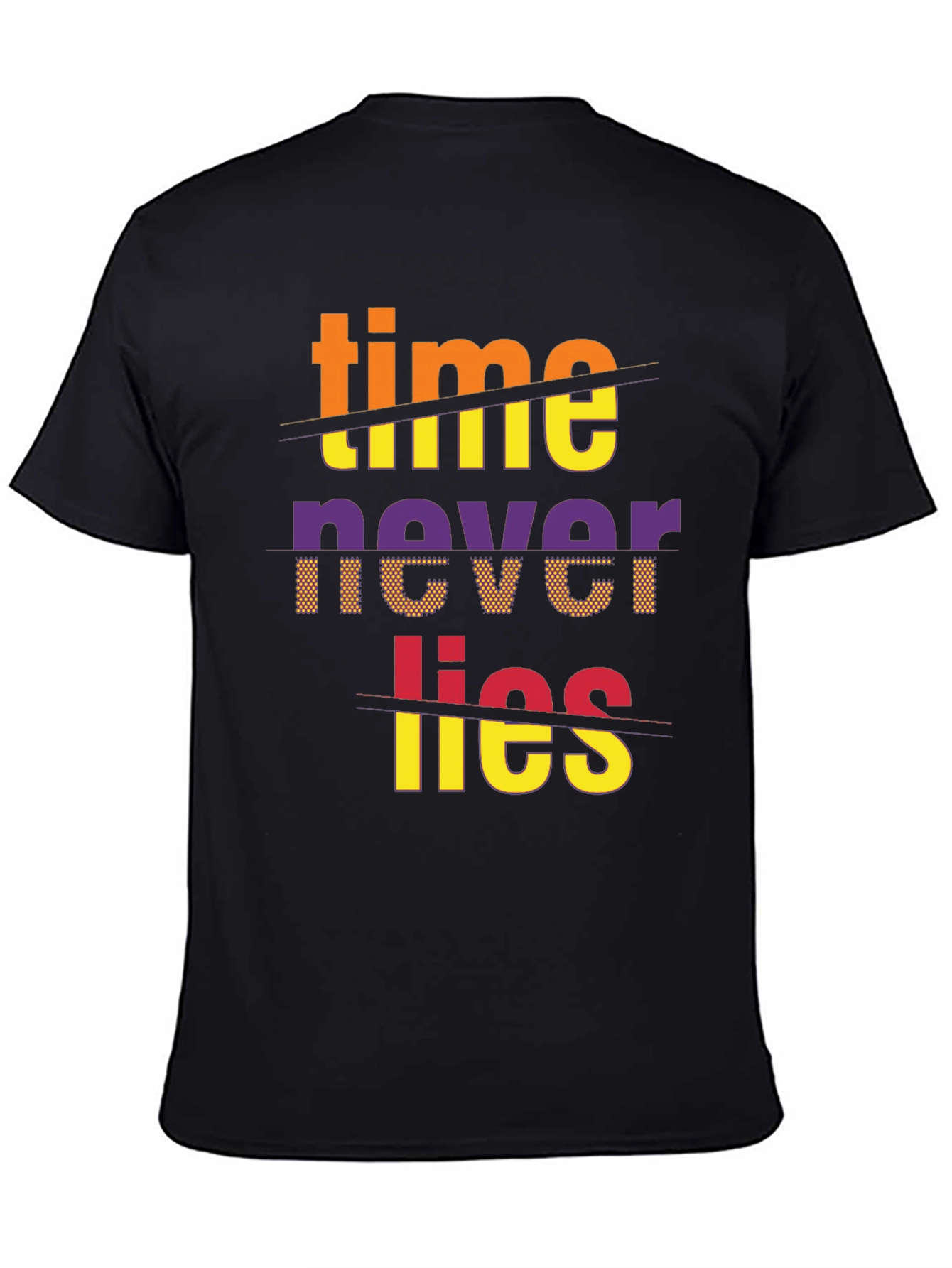 Time Never Lies Graphic Print T-Shirt