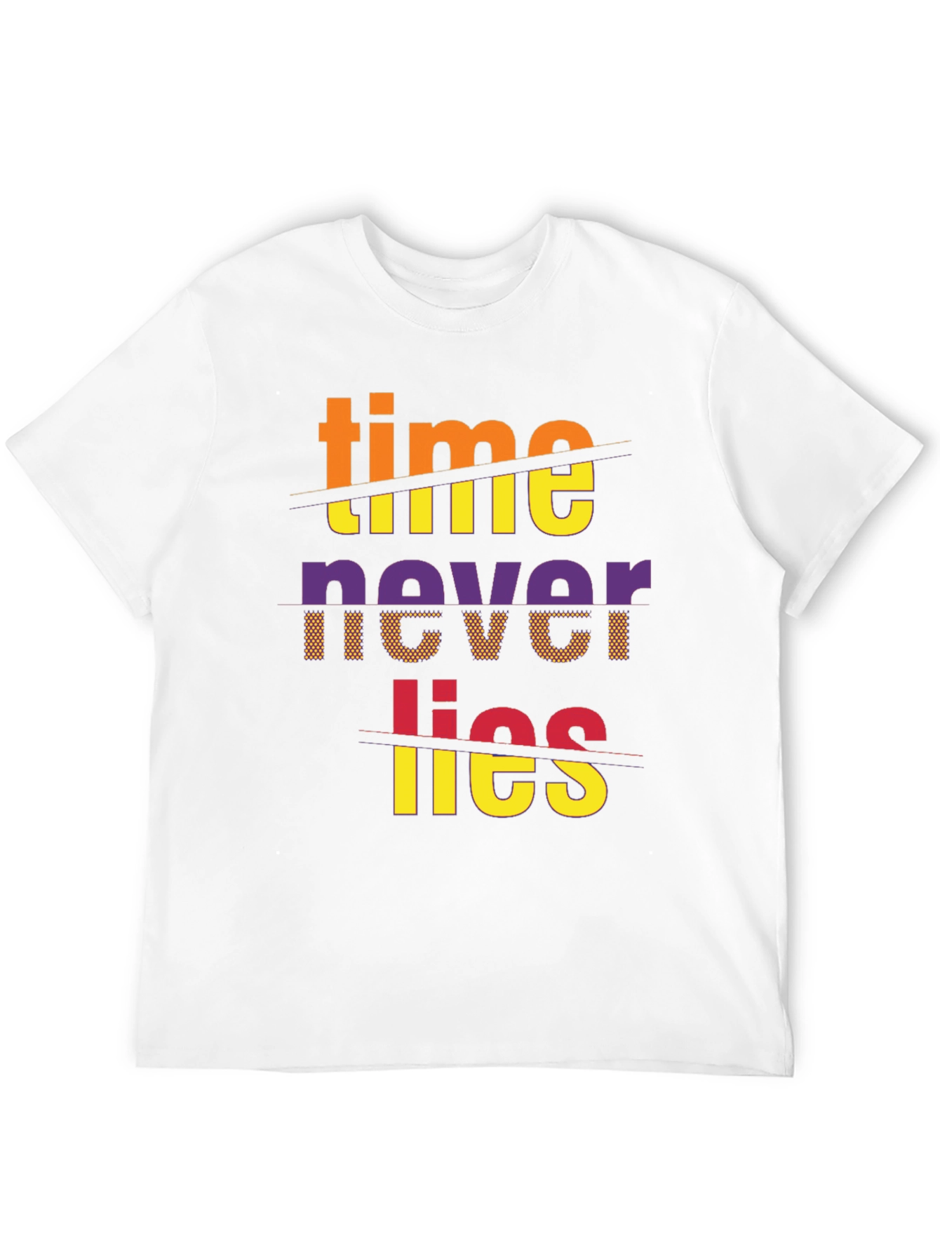 Time Never Lies Graphic Print T-Shirt
