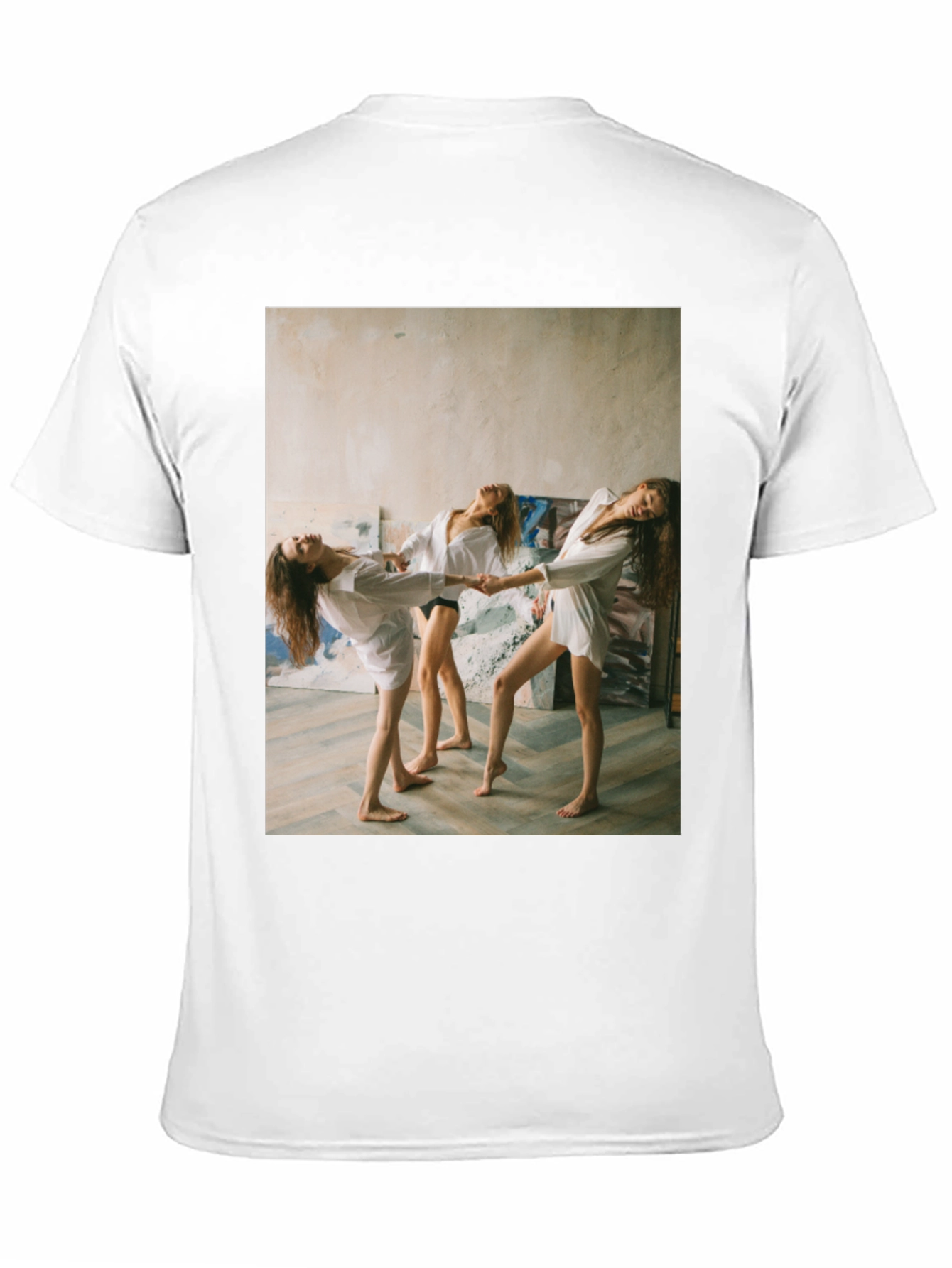 Unique Graphic T-Shirt - Women Dancing Design