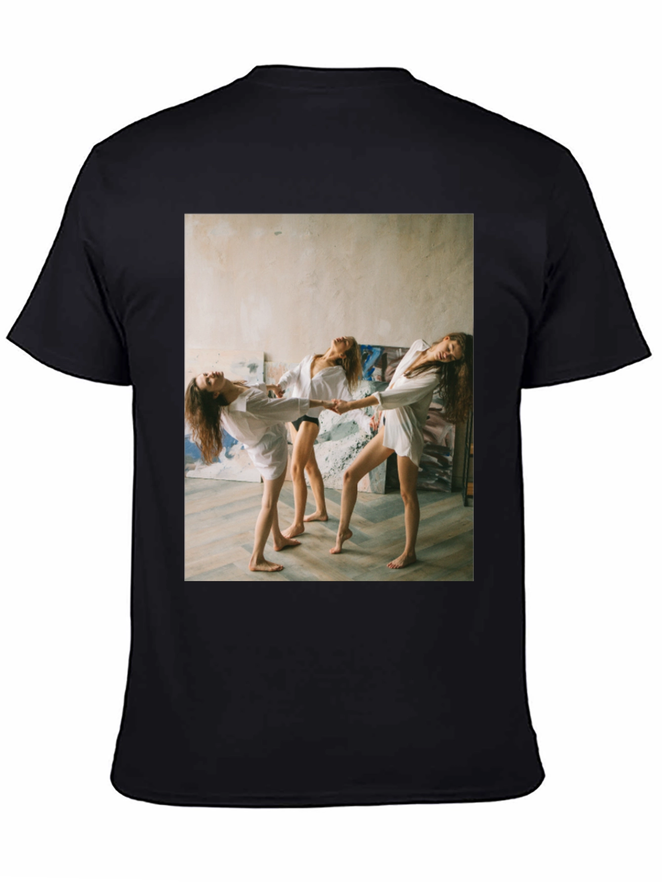 Unique Graphic T-Shirt - Women Dancing Design