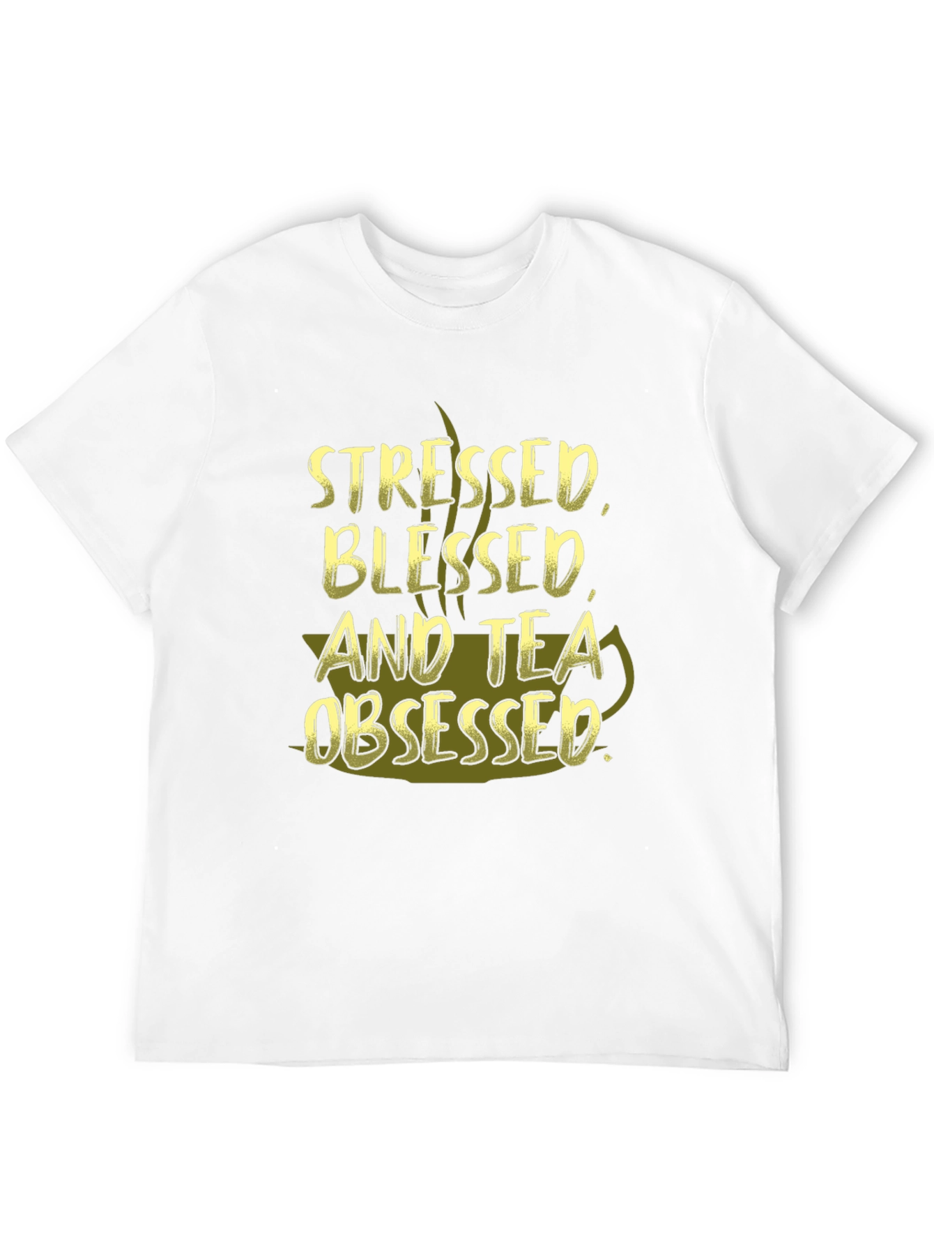 Stressed Blessed and Tea Obsessed Graphic T-Shirt
