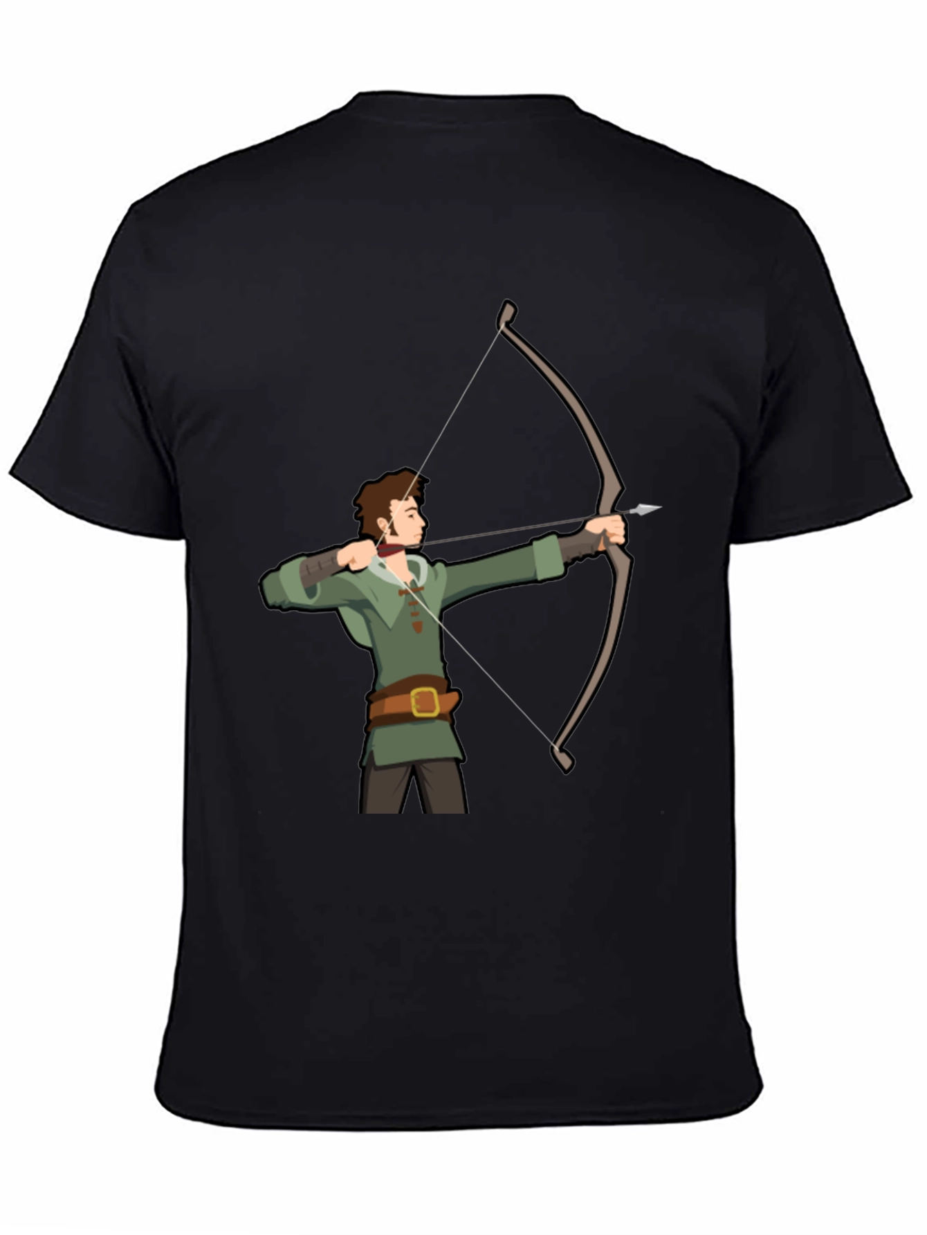 Archer Graphic T-Shirt - Black Cotton Tee