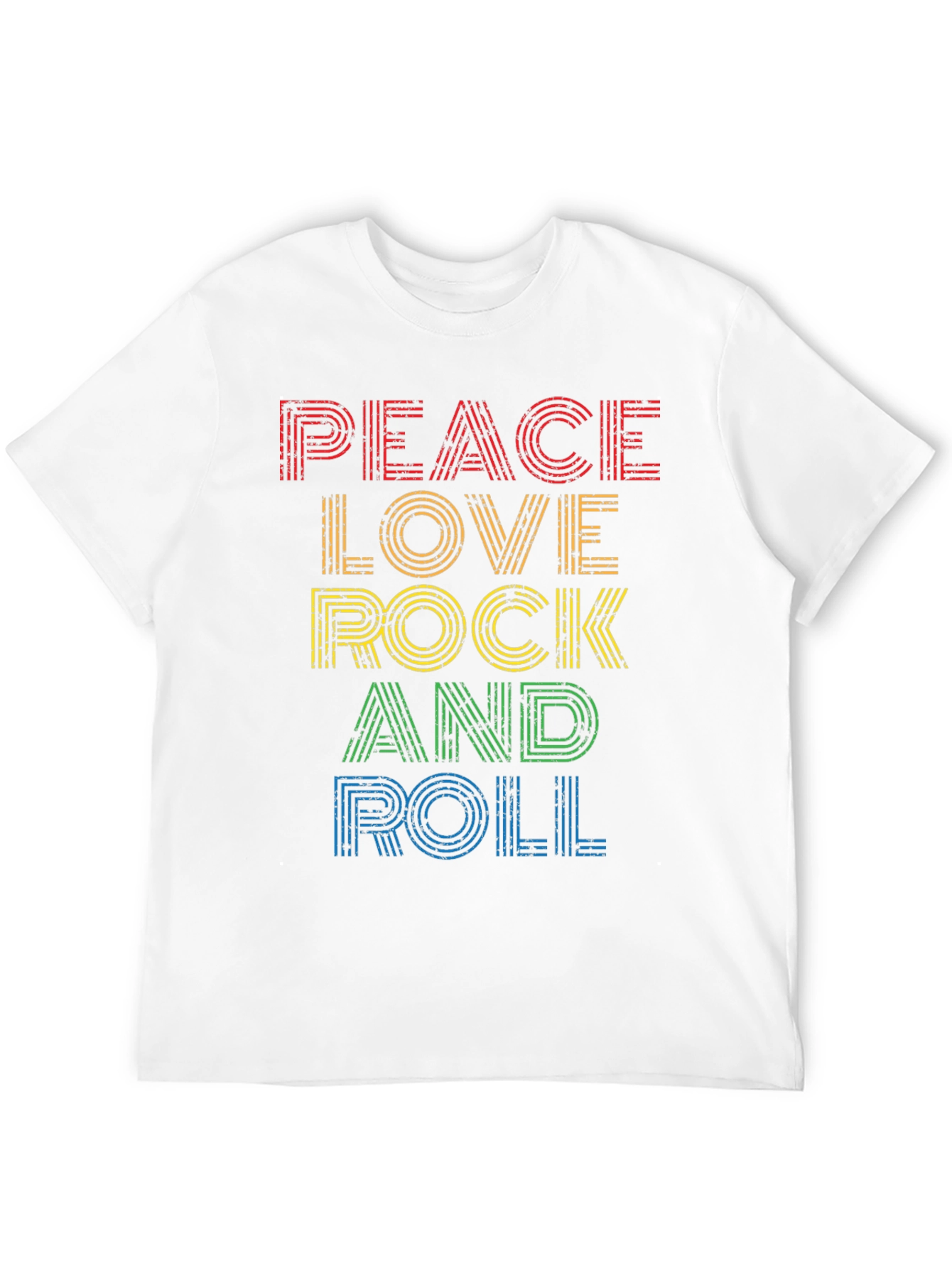 Peace Love Rock and Roll Graphic Tee