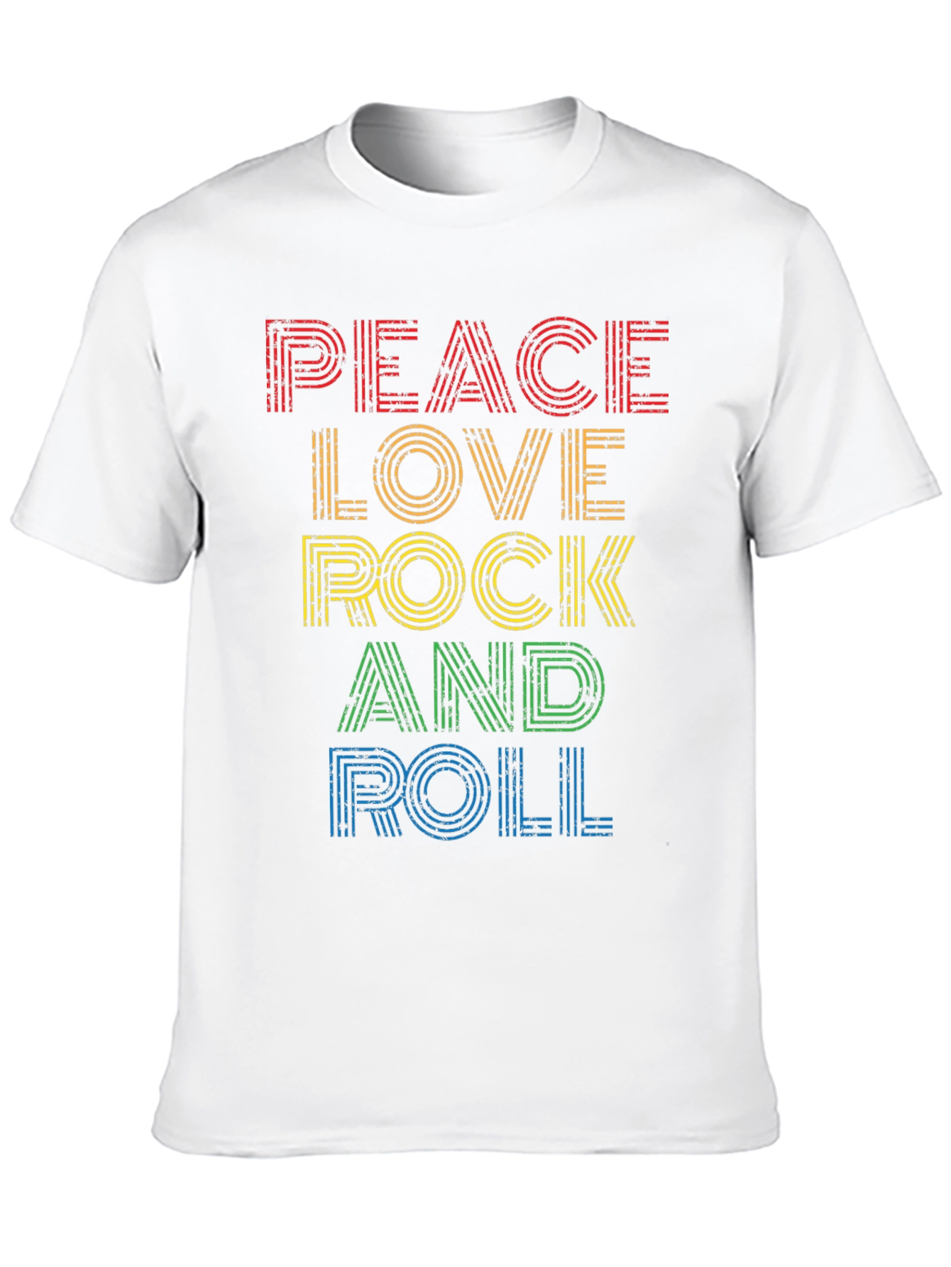 Peace Love Rock and Roll Graphic Tee