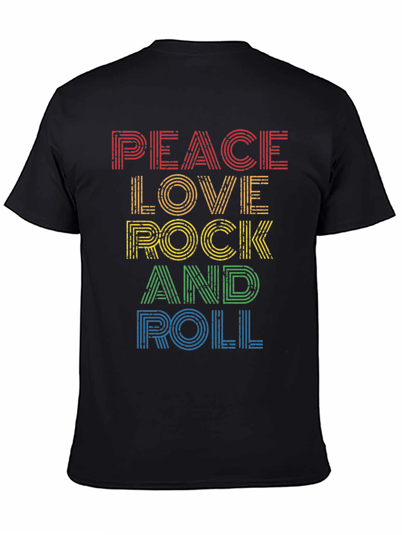 Peace Love Rock and Roll Graphic Tee