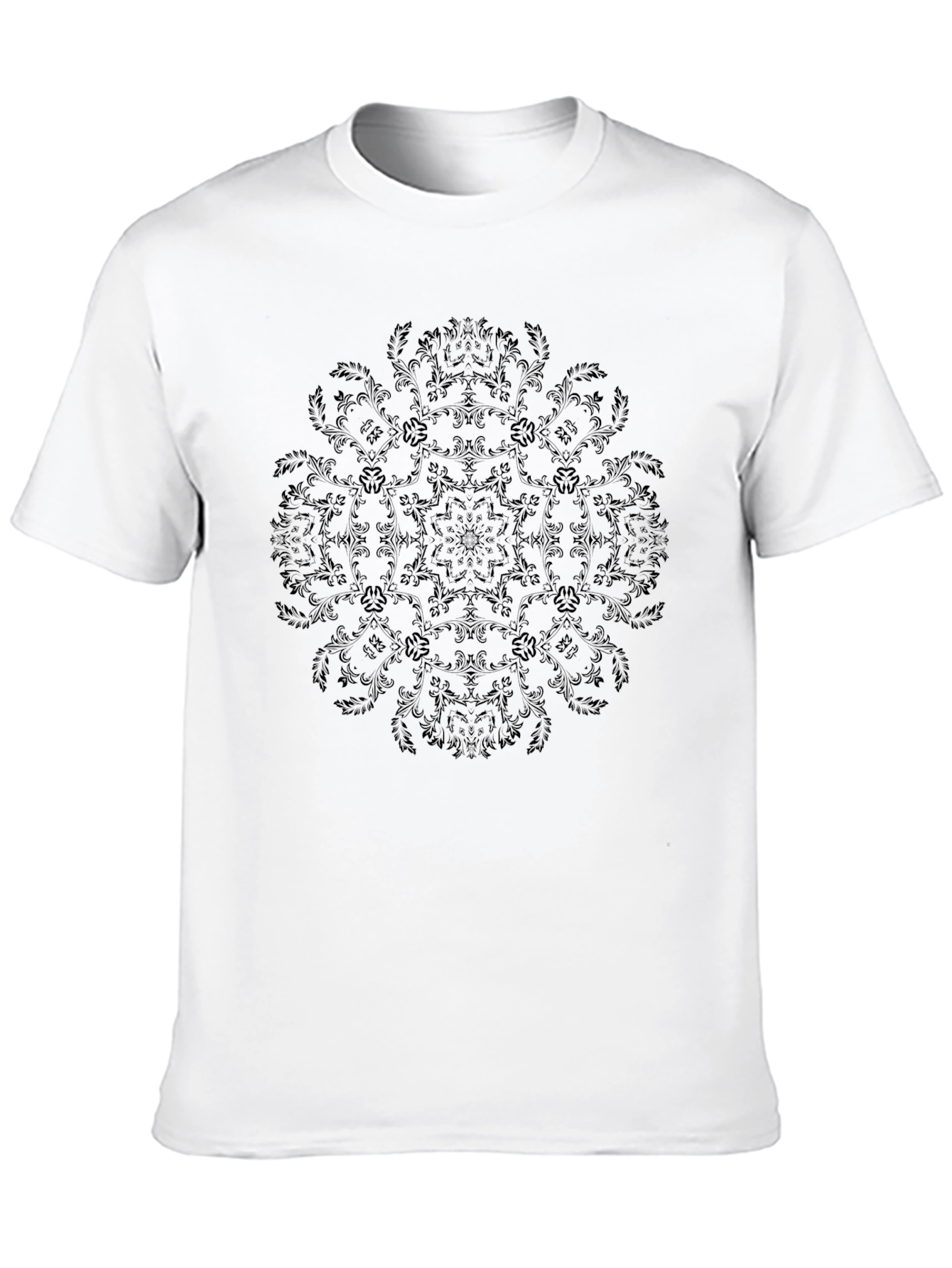 Elegant Black Mandala Graphic T-Shirt