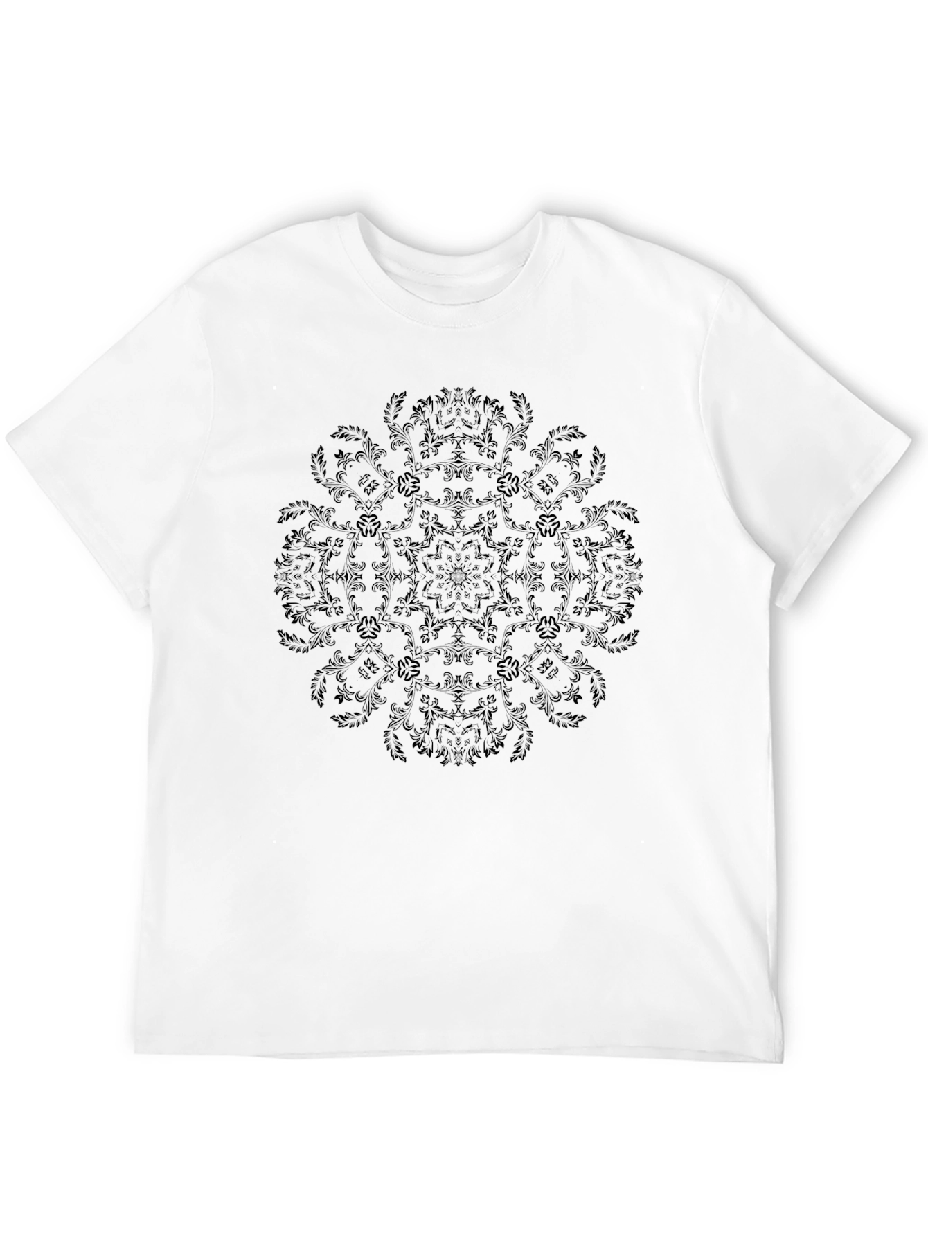 Elegant Black Mandala Graphic T-Shirt