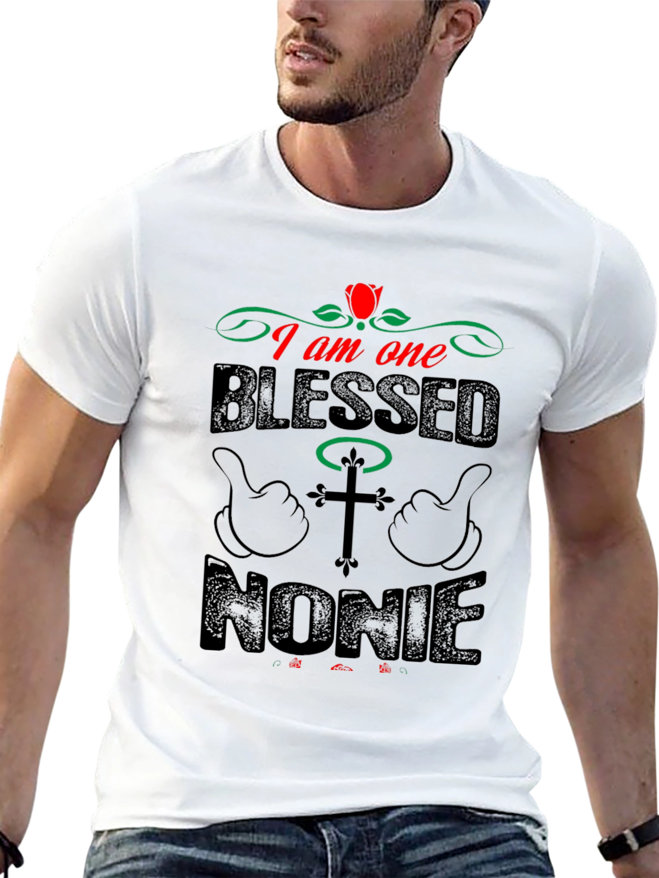 Blessed Nonie T-Shirt - Religious Family Gift