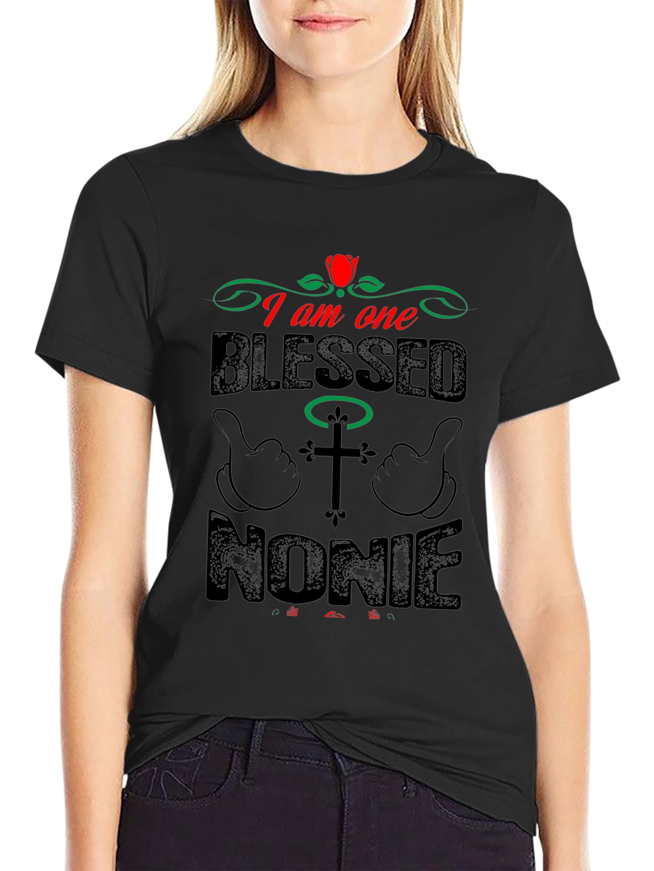 Blessed Nonie T-Shirt - Religious Family Gift