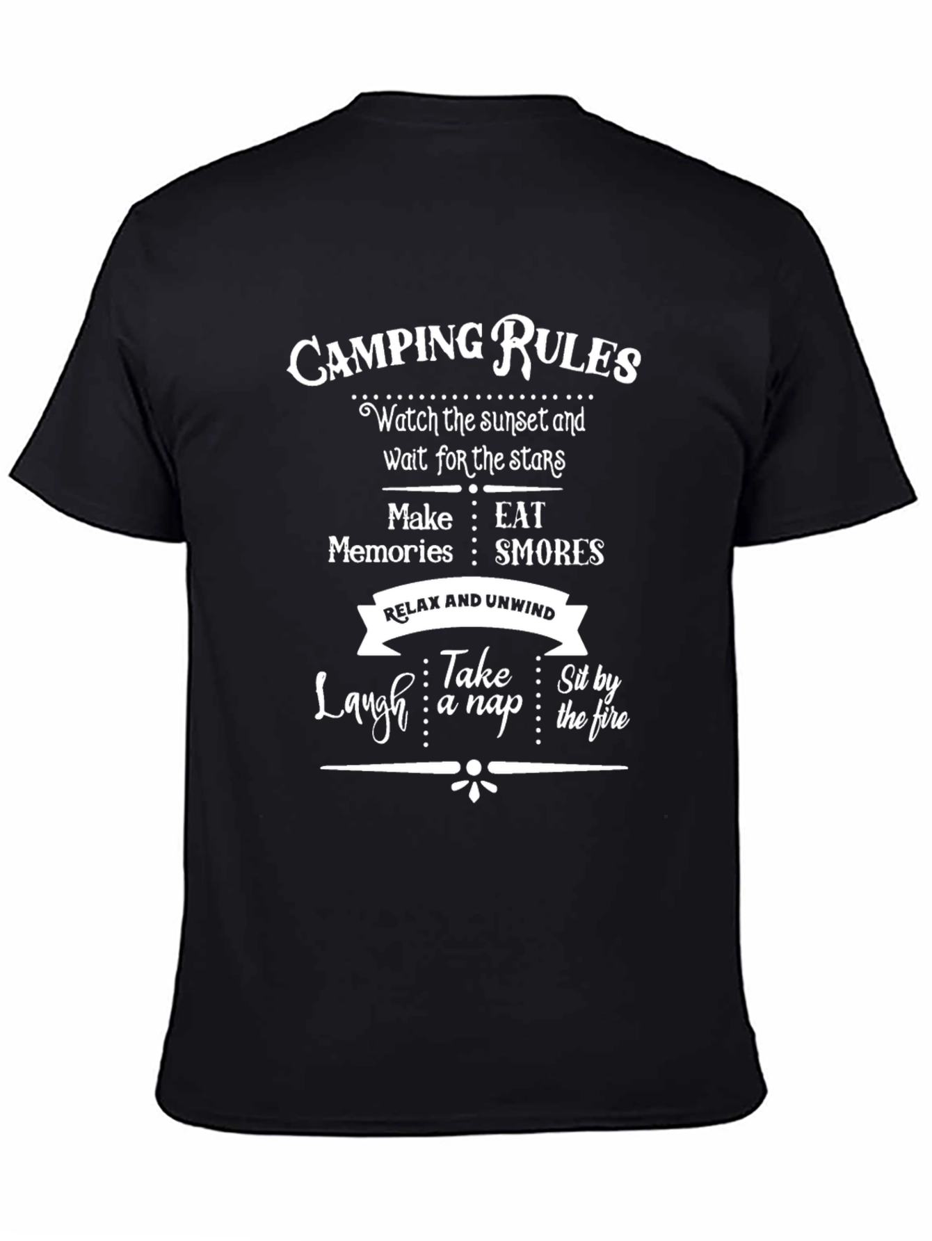 Camping Rules Graphic Tee - Relax & Unwind