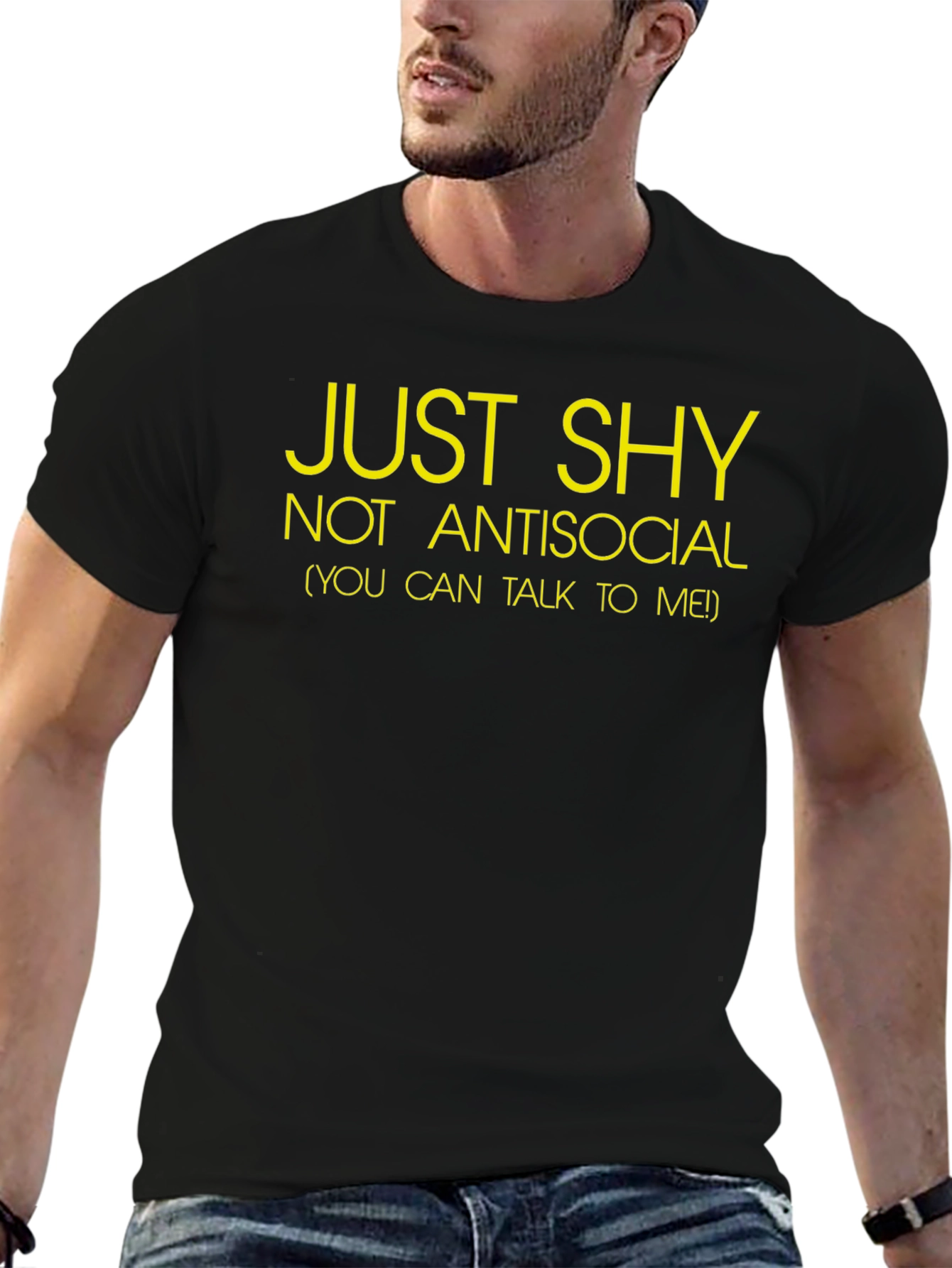 Just Shy Tee - Introvert Friendly Shirt