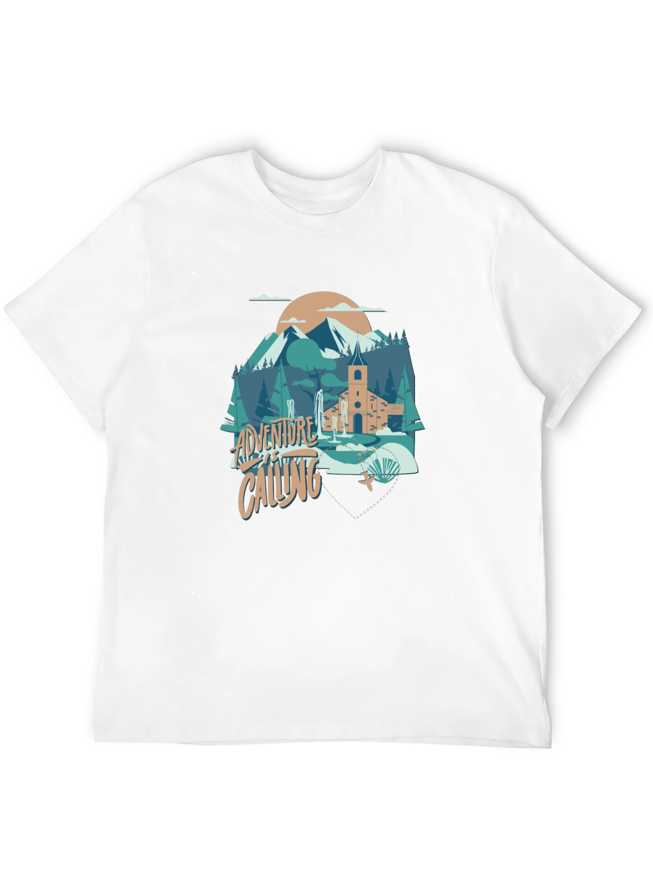 Adventure Calling Graphic Tee - Black
