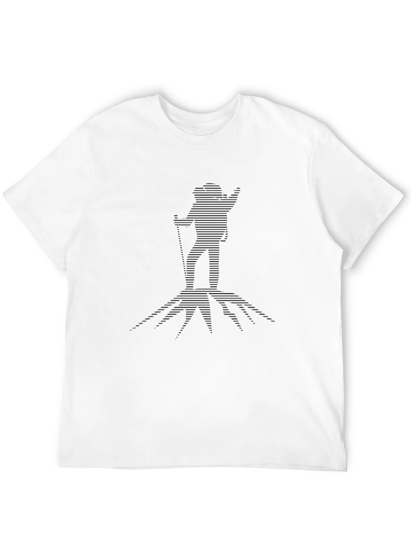 Hiker Silhouette Graphic Tee - Black T-Shirt