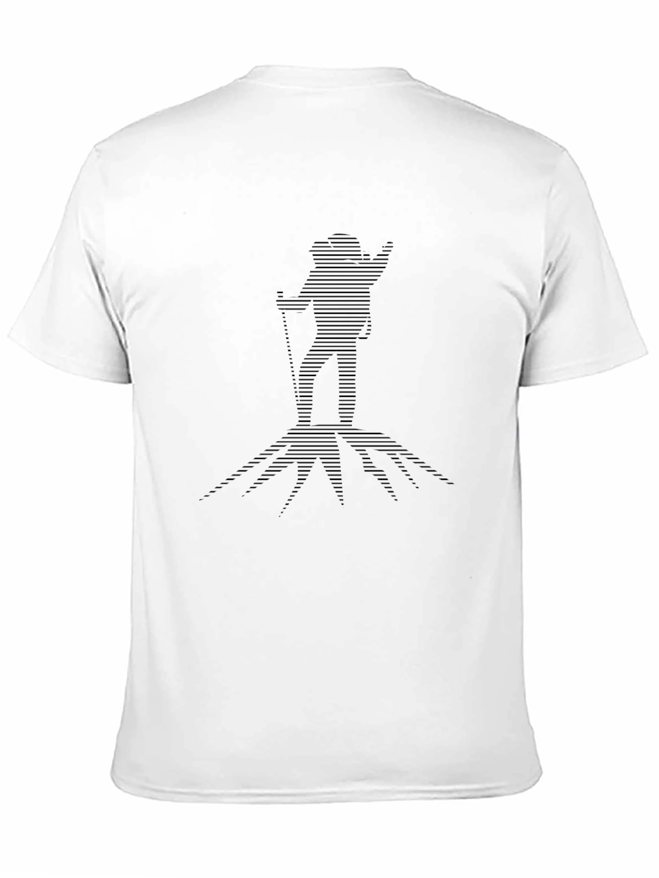 Hiker Silhouette Graphic Tee - Black T-Shirt