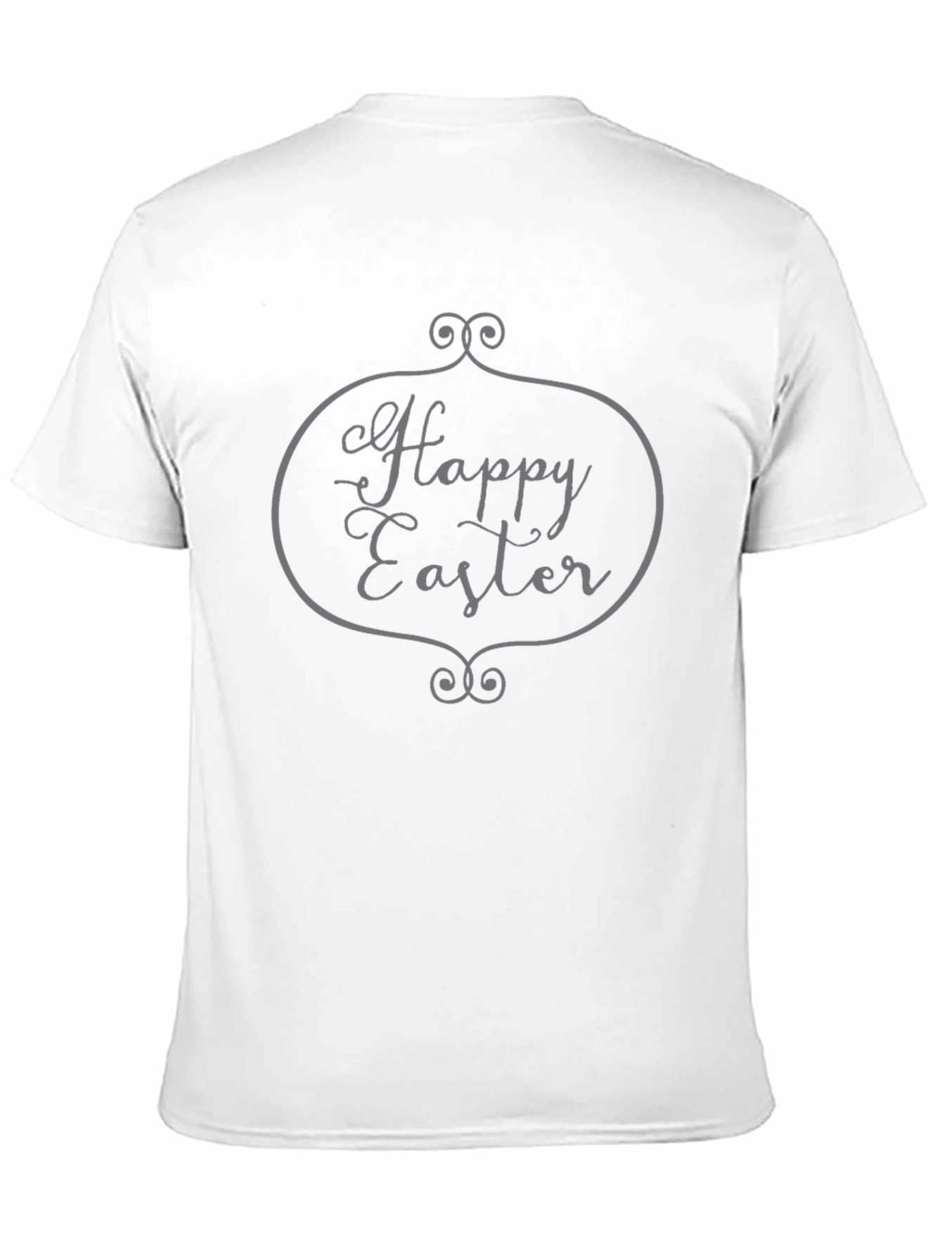 Happy Easter Black Graphic T-Shirt
