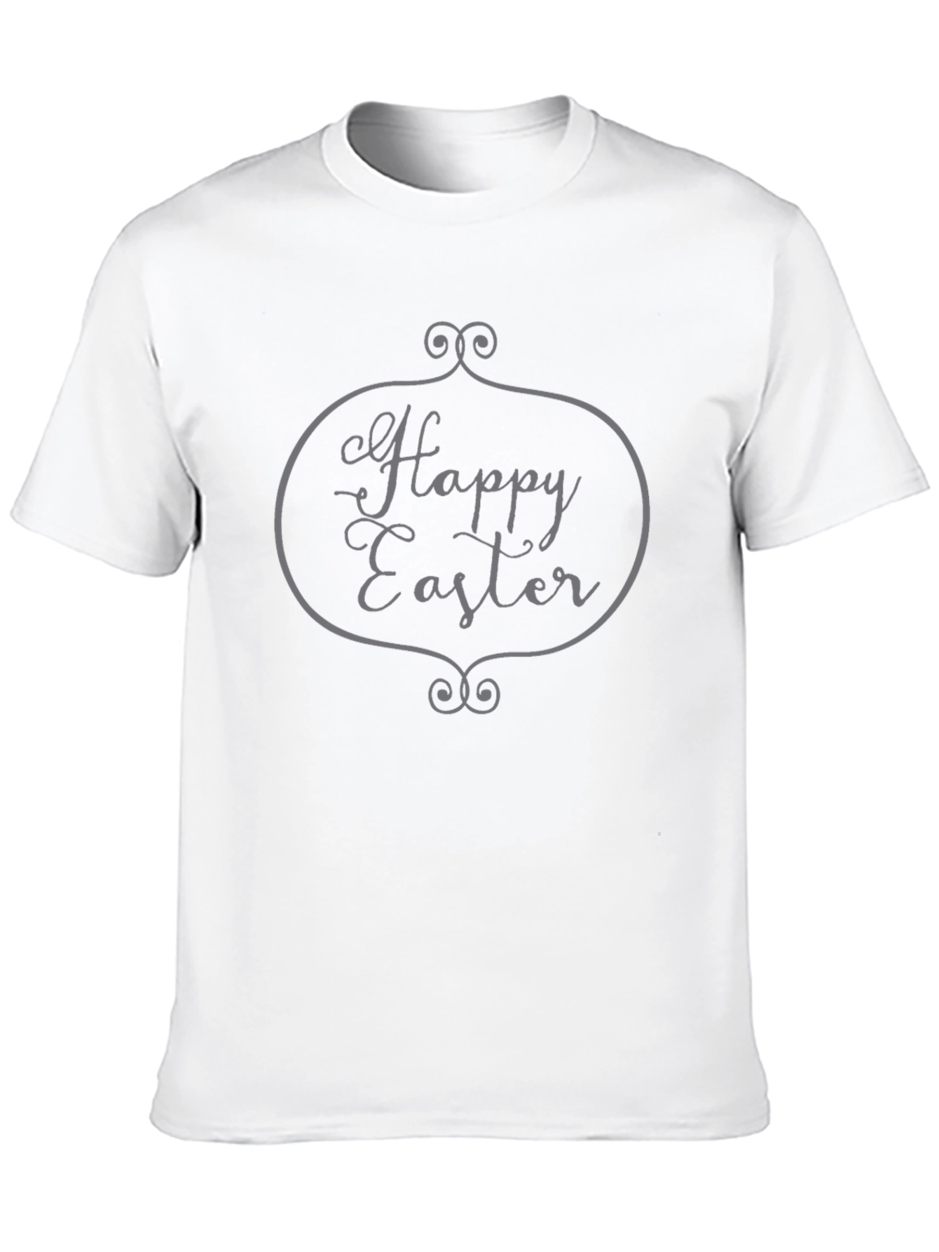 Happy Easter Black Graphic T-Shirt