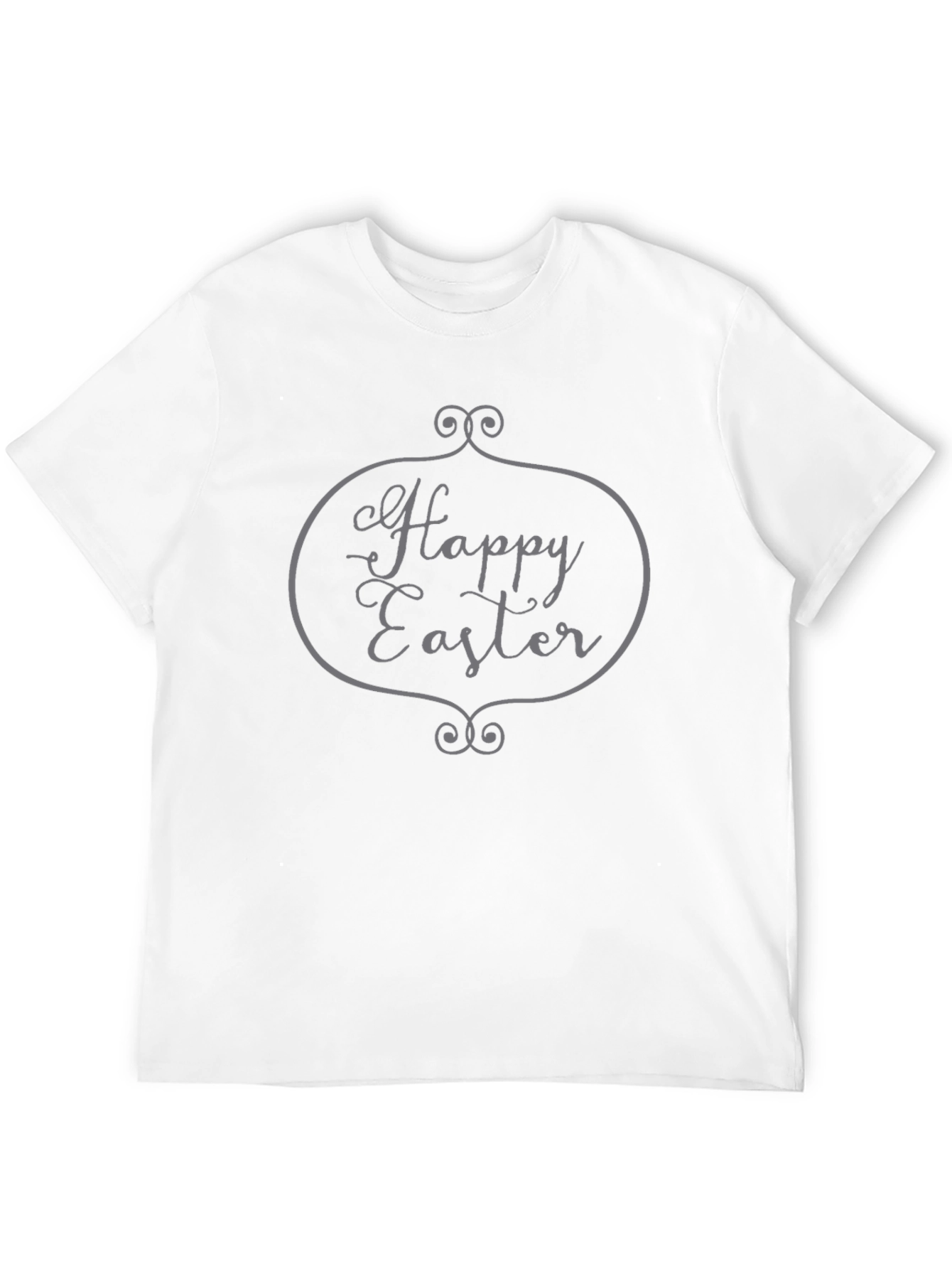 Happy Easter Black Graphic T-Shirt
