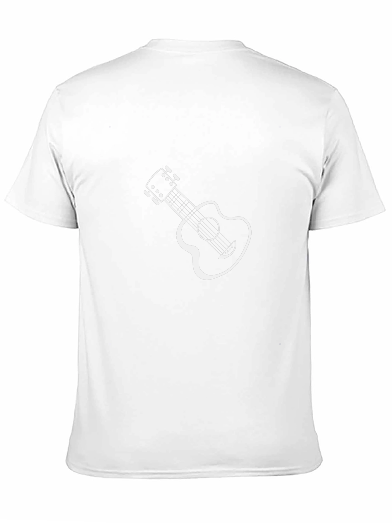 Cool Guitar Graphic Black Tee Shirt