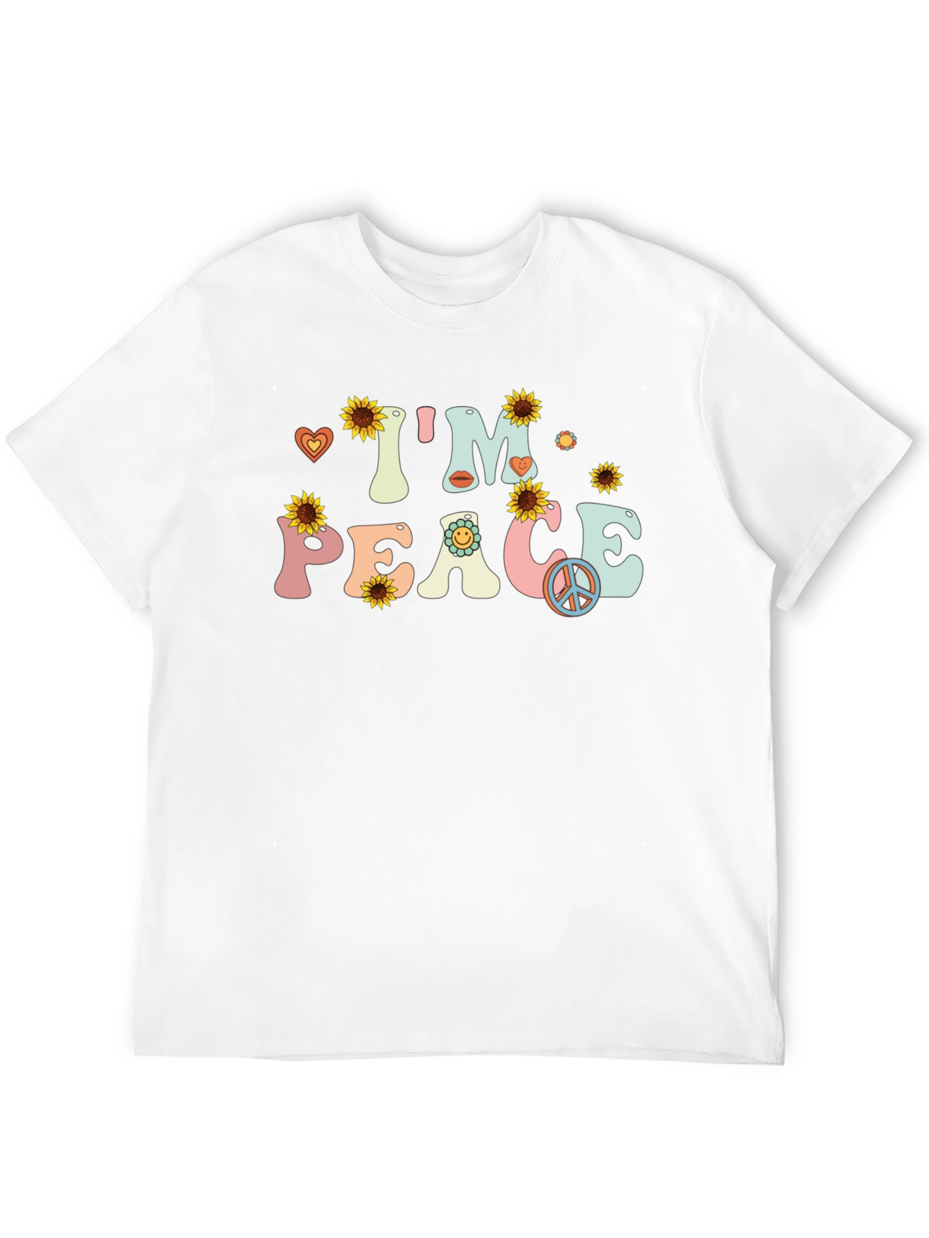 Im Peace Sunflower Graphic T-Shirt