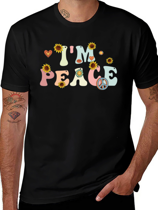 Im Peace Sunflower Graphic T-Shirt