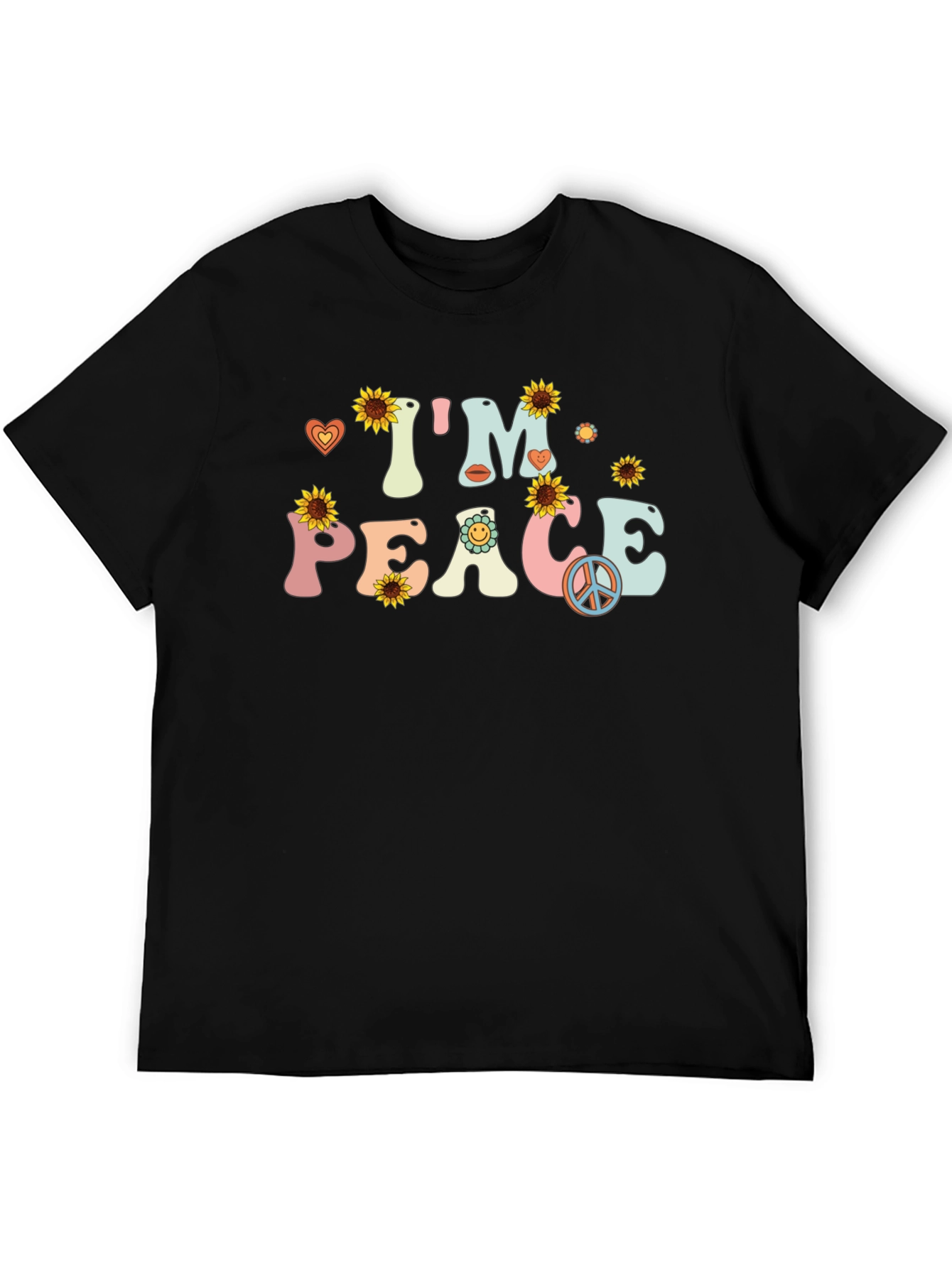 Im Peace Sunflower Graphic T-Shirt