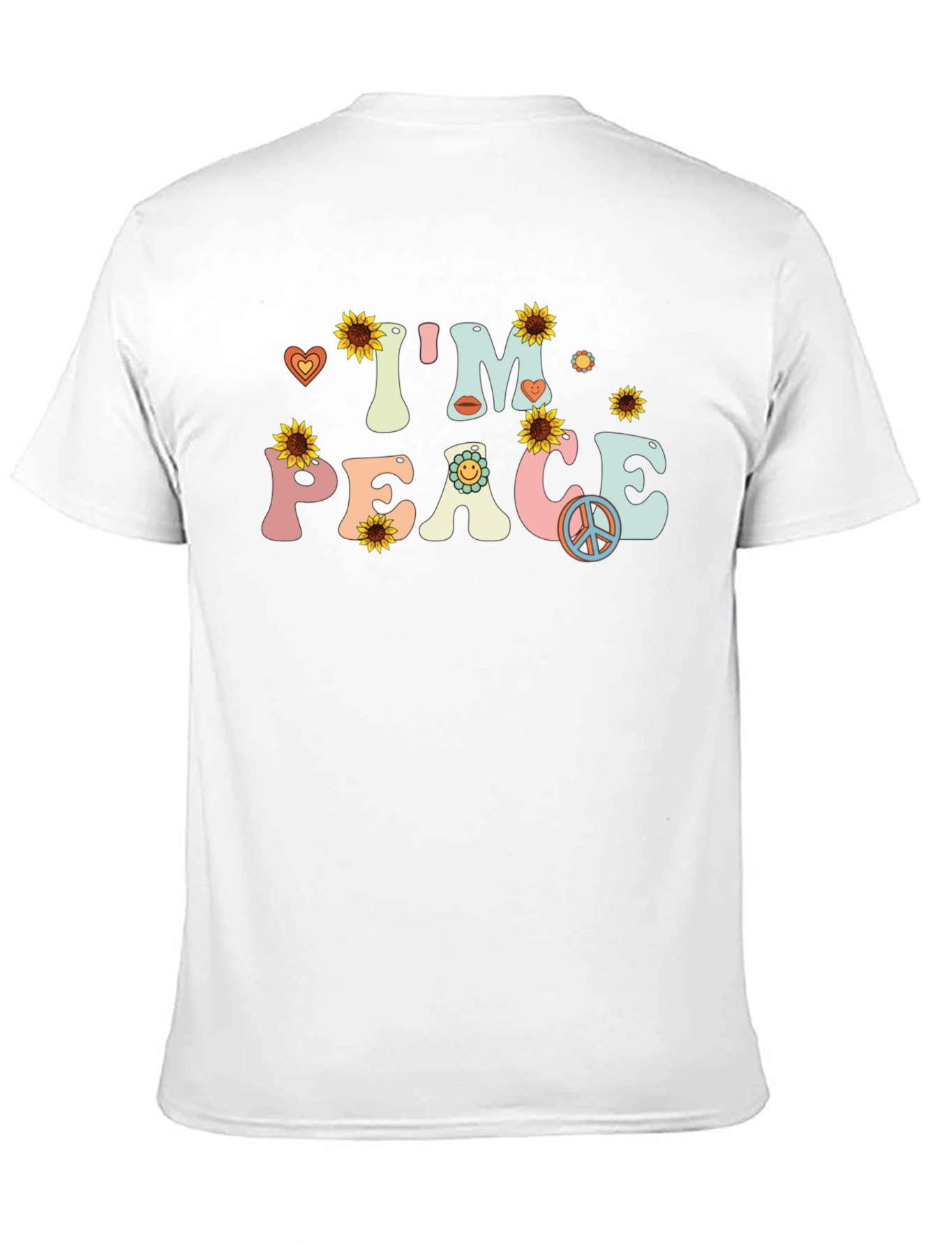 Im Peace Sunflower Graphic T-Shirt