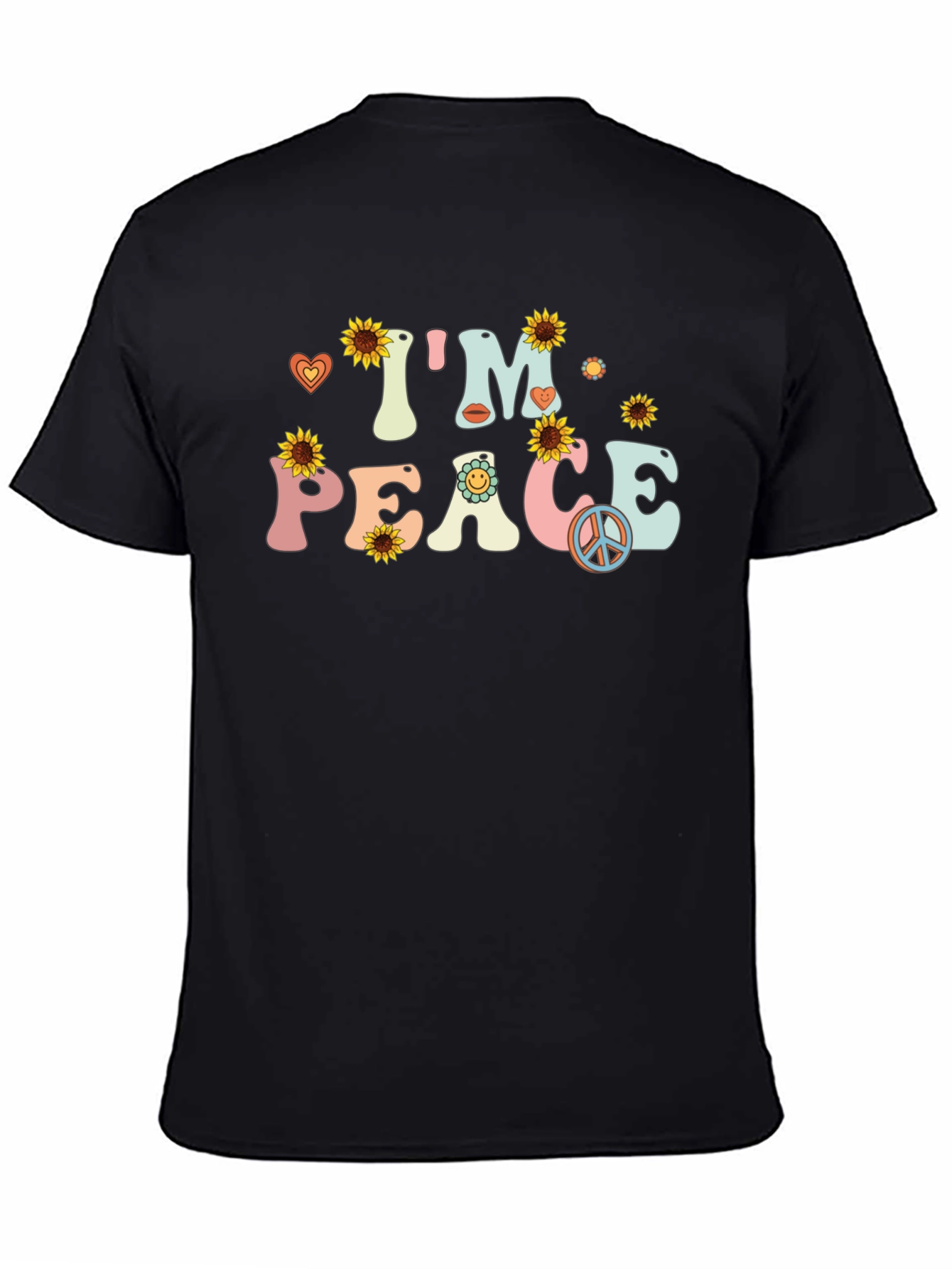 Im Peace Sunflower Graphic T-Shirt