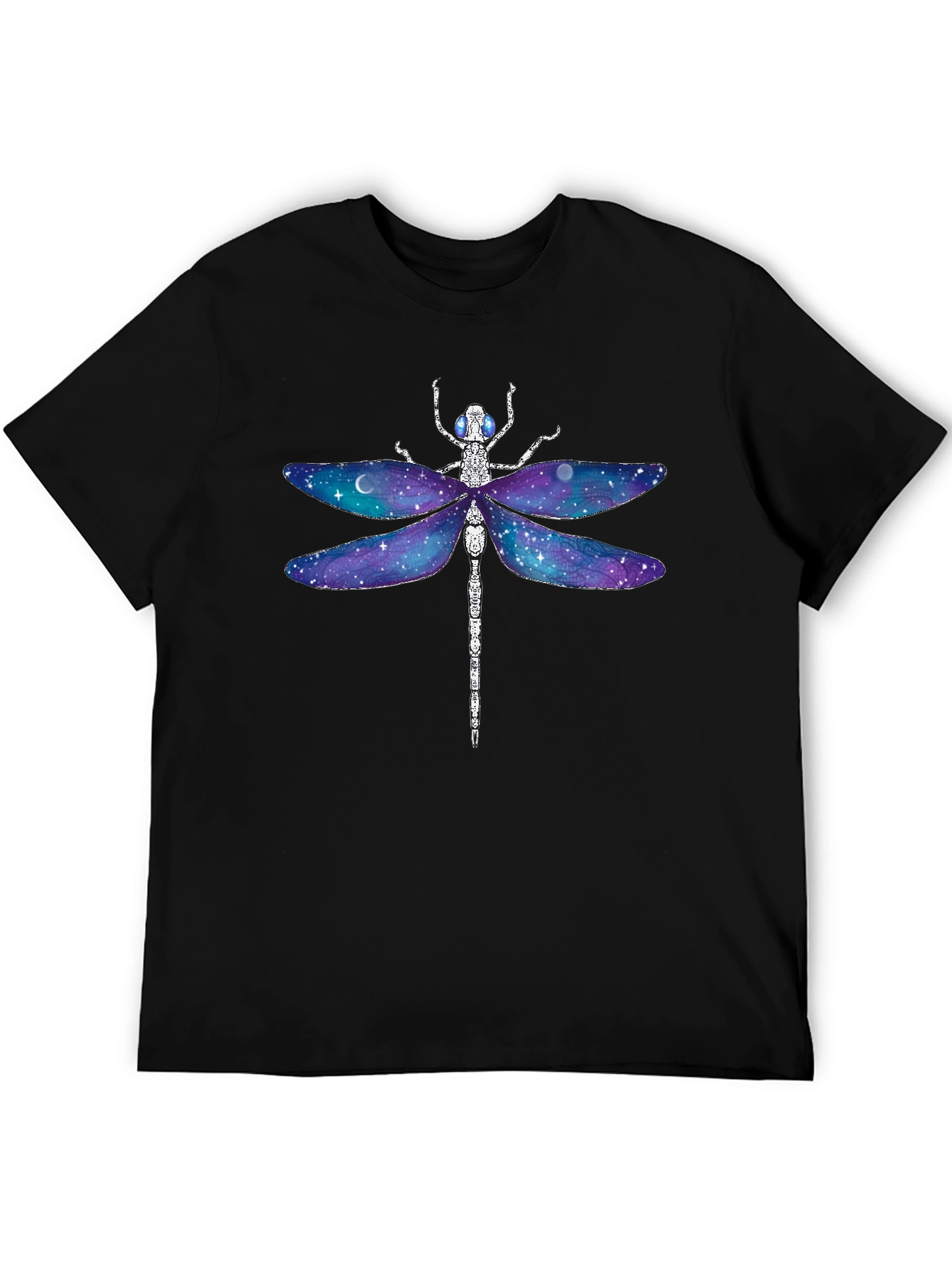Galaxy Dragonfly Graphic Tee - Unique Space Design
