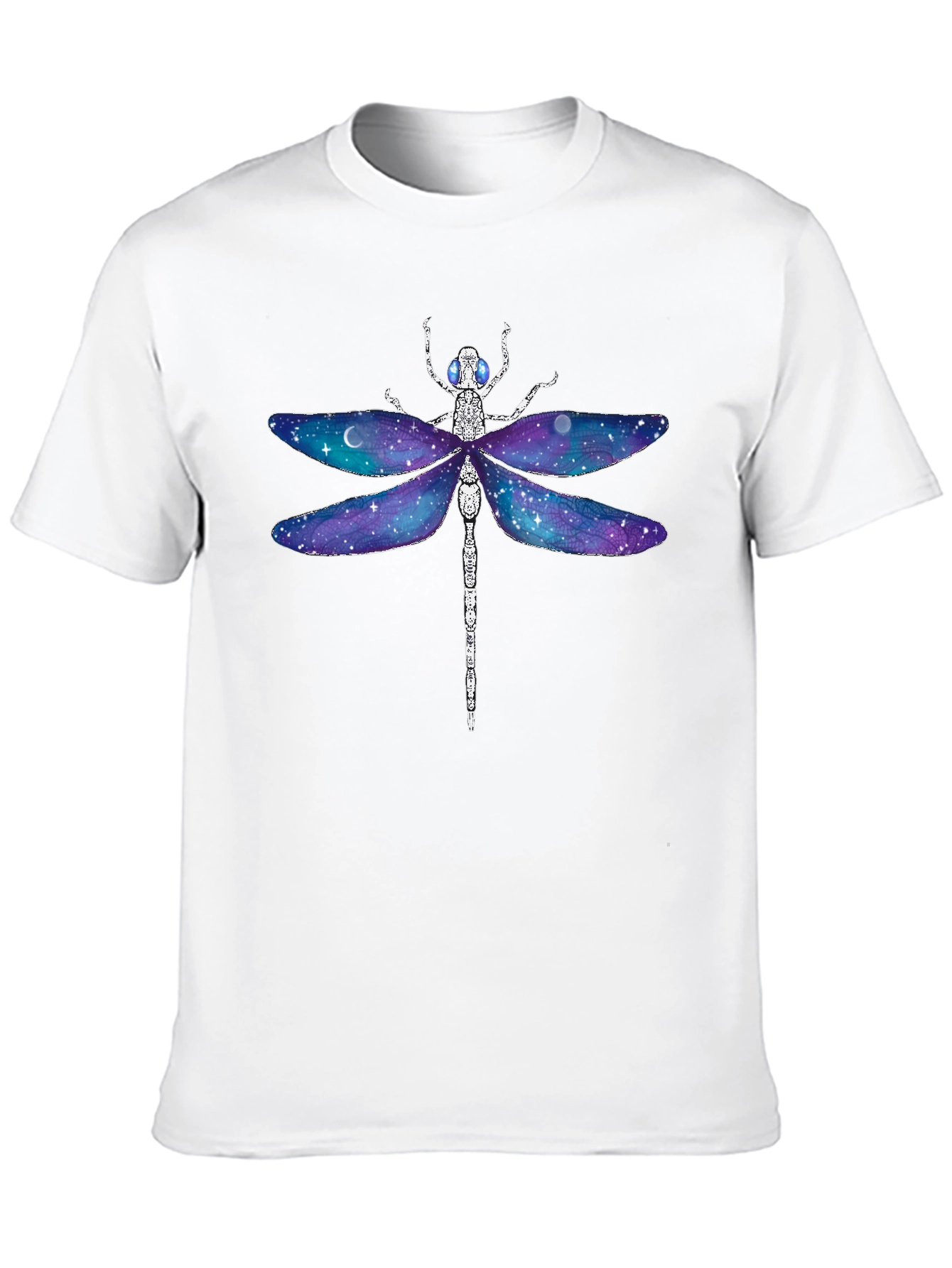 Galaxy Dragonfly Graphic Tee - Unique Space Design
