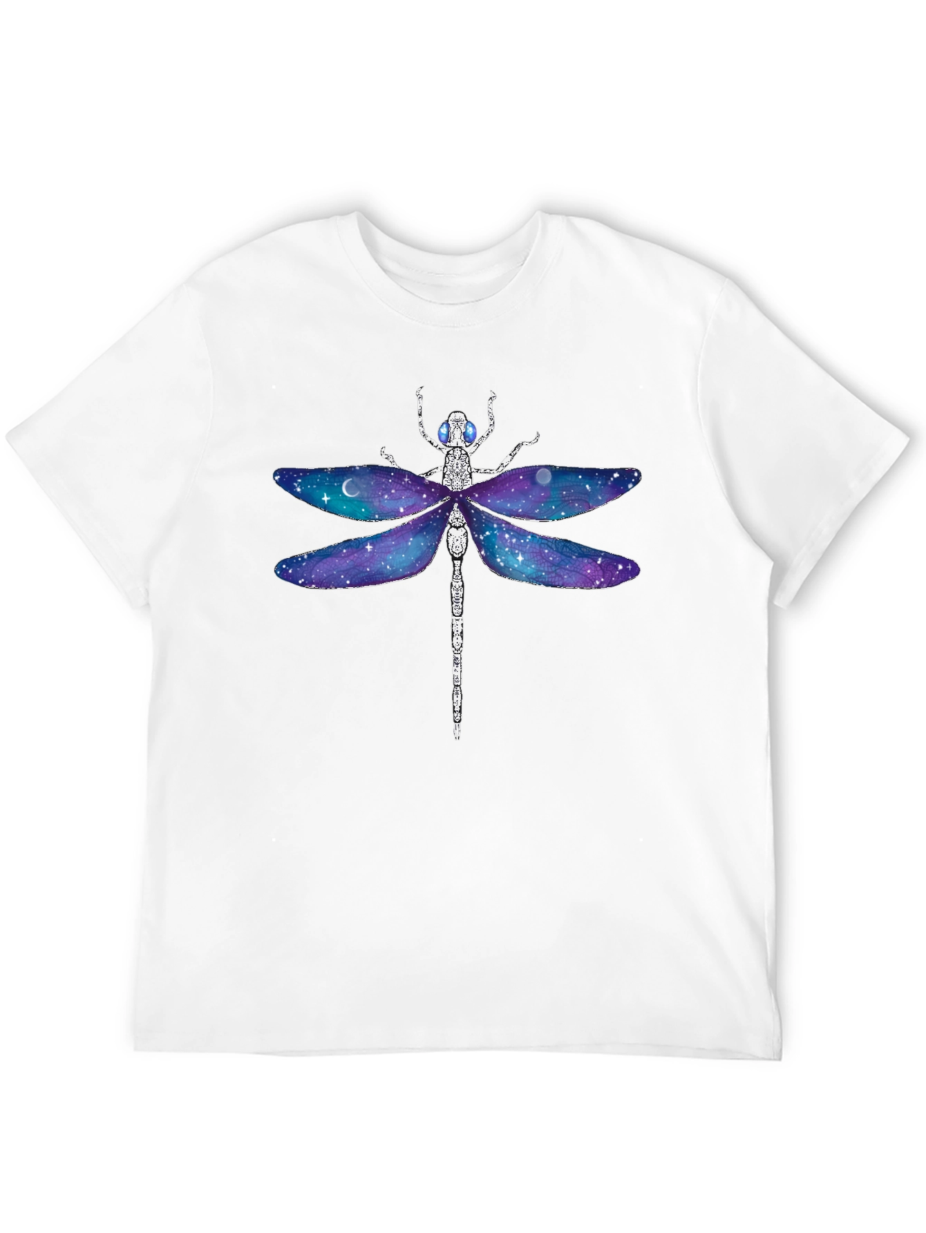 Galaxy Dragonfly Graphic Tee - Unique Space Design