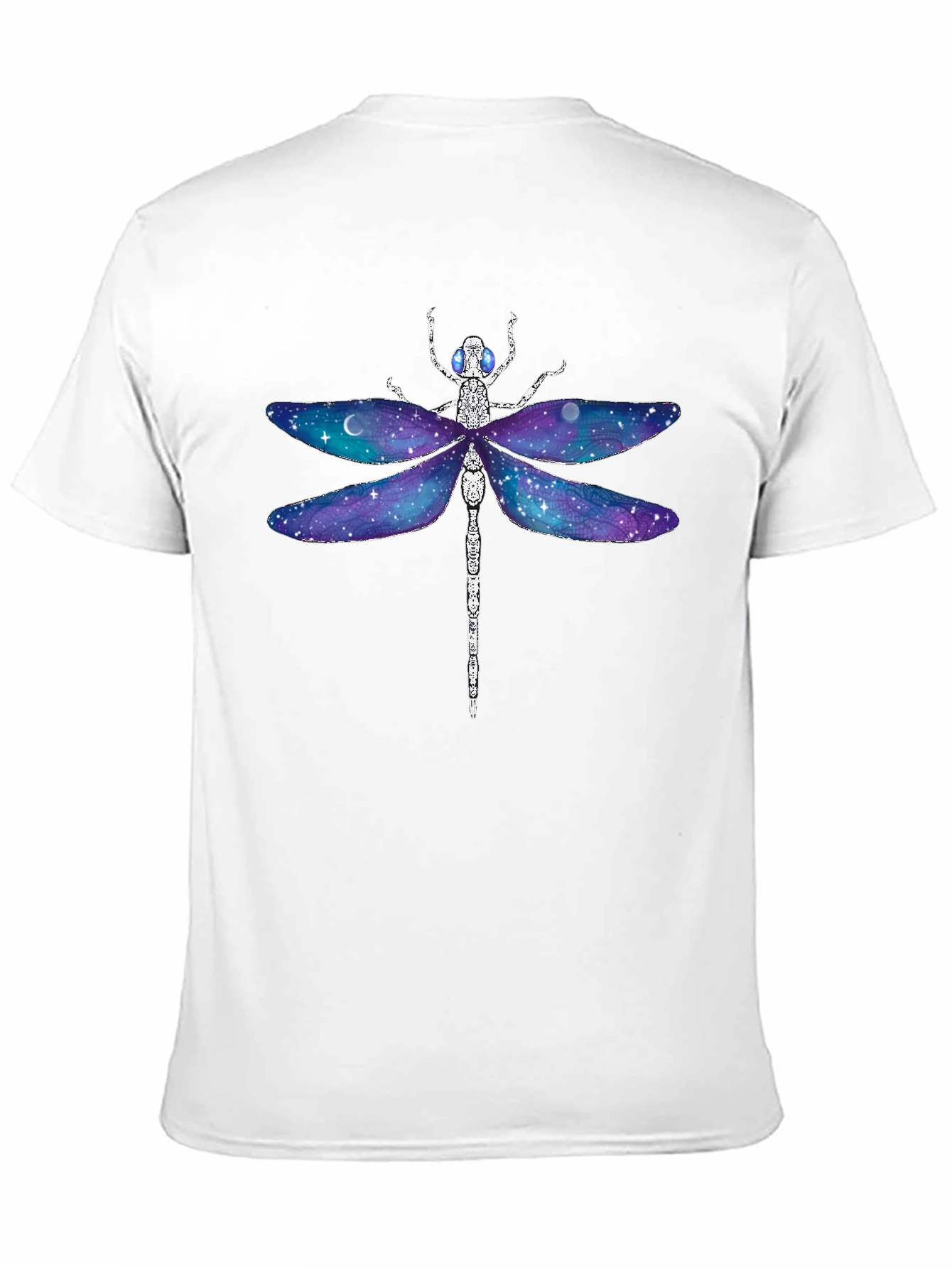 Galaxy Dragonfly Graphic Tee - Unique Space Design