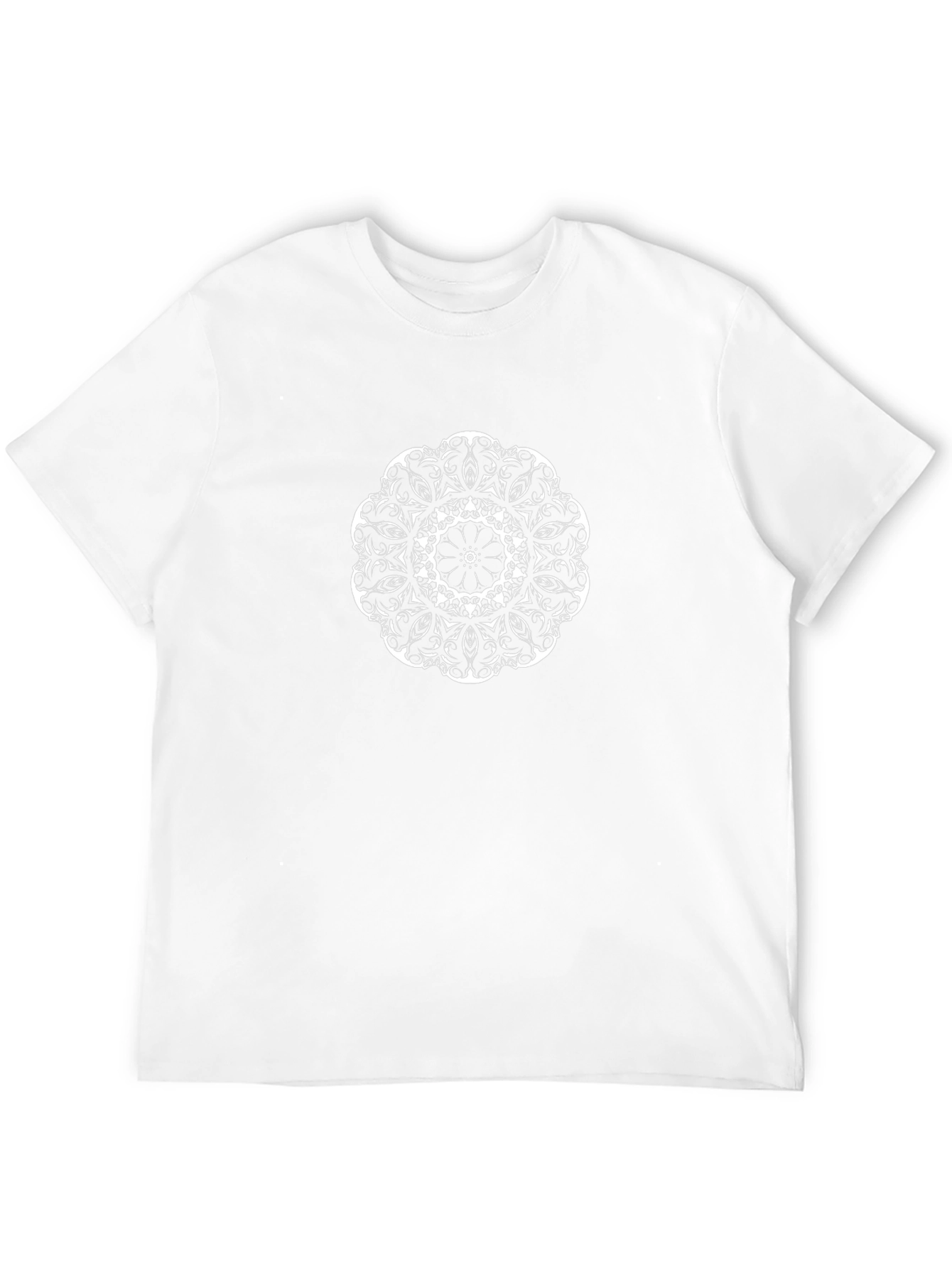 Black Tee with Mandala Graphic