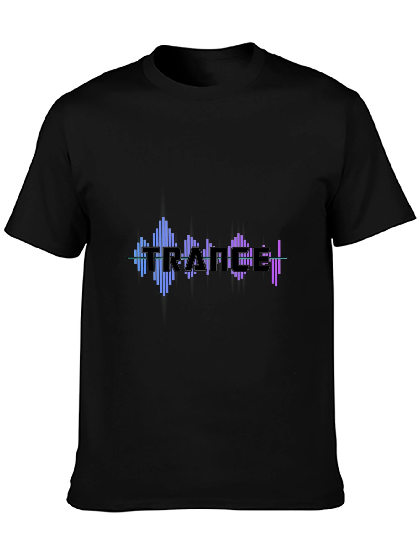 Trance Music Graphic Black T-Shirt