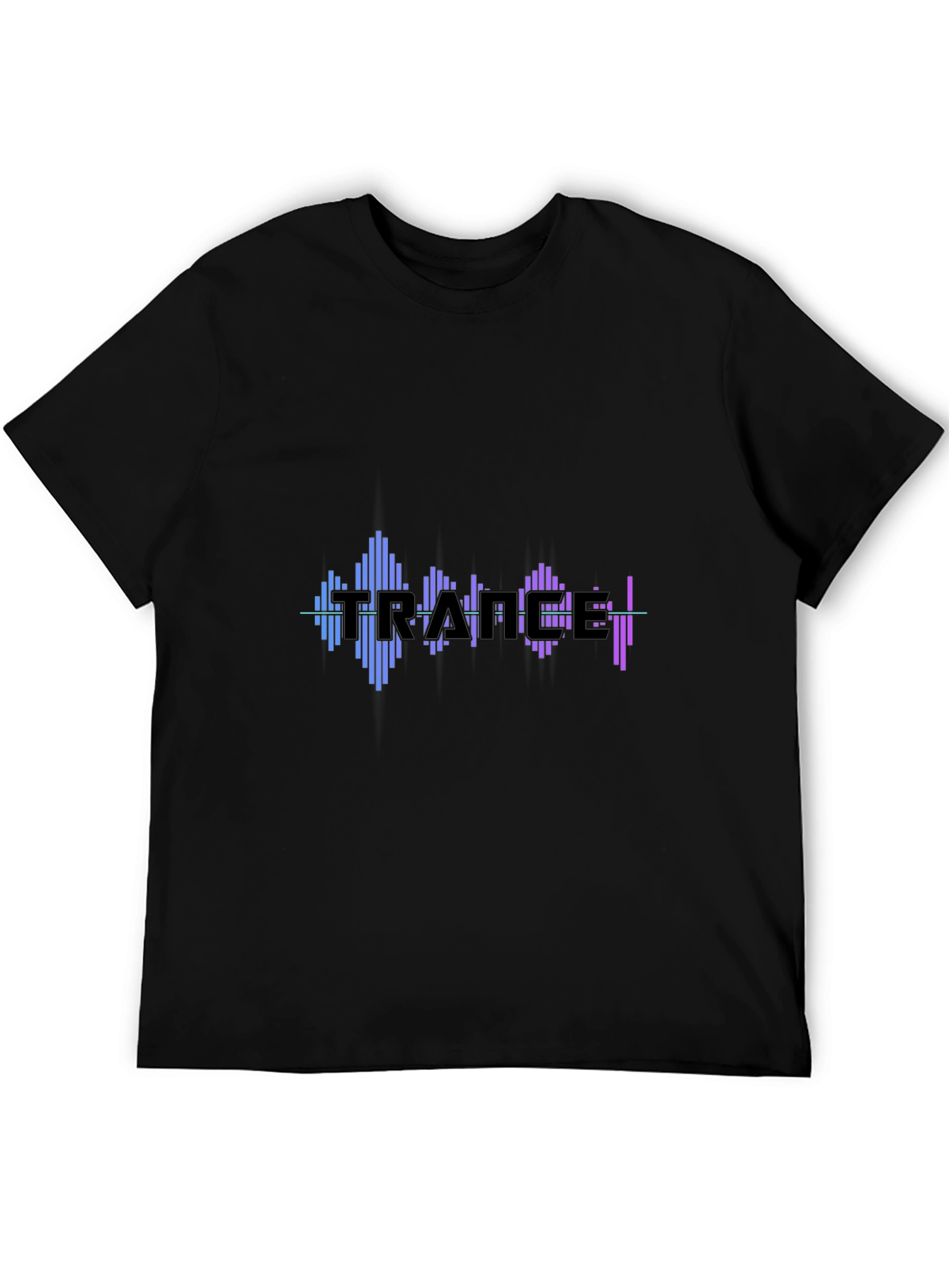 Trance Music Graphic Black T-Shirt