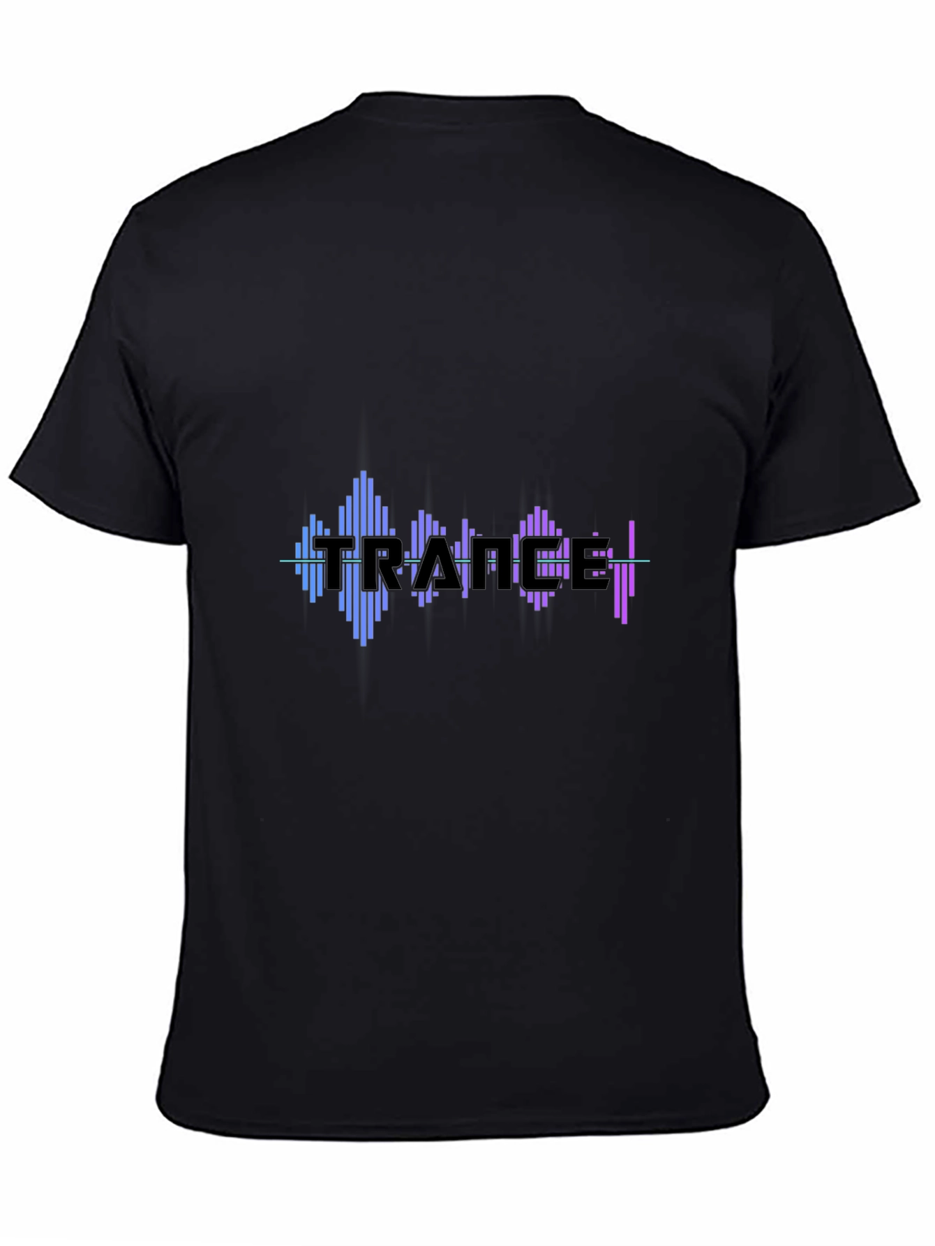 Trance Music Graphic Black T-Shirt