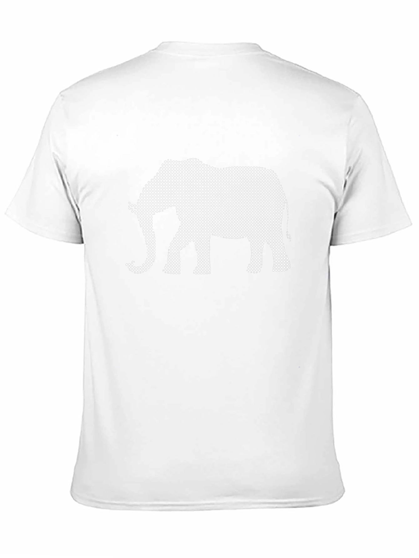 Elephant Dot Art Black T-Shirt - Modern Graphic Tee