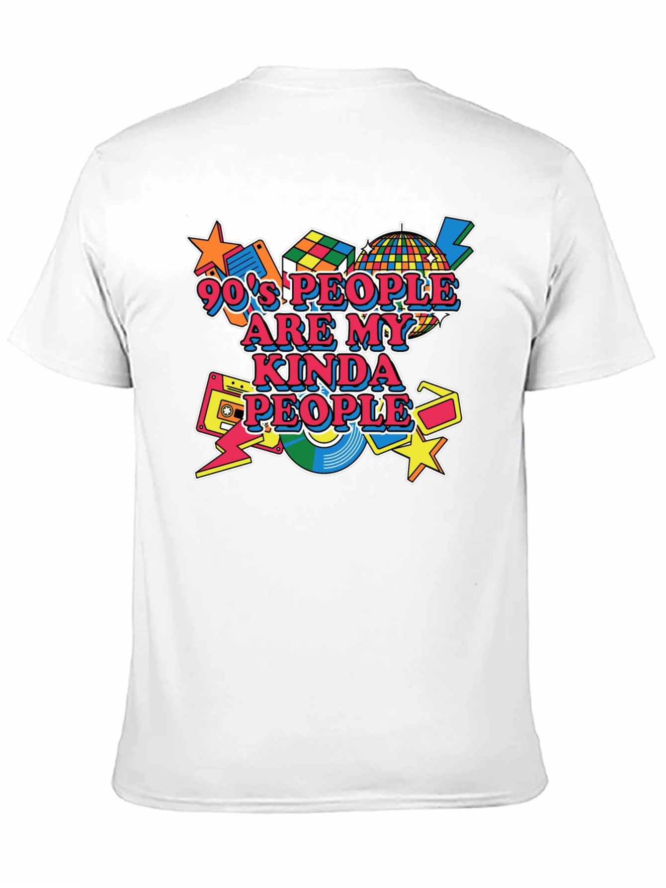 90s Kind of People Black T-Shirt