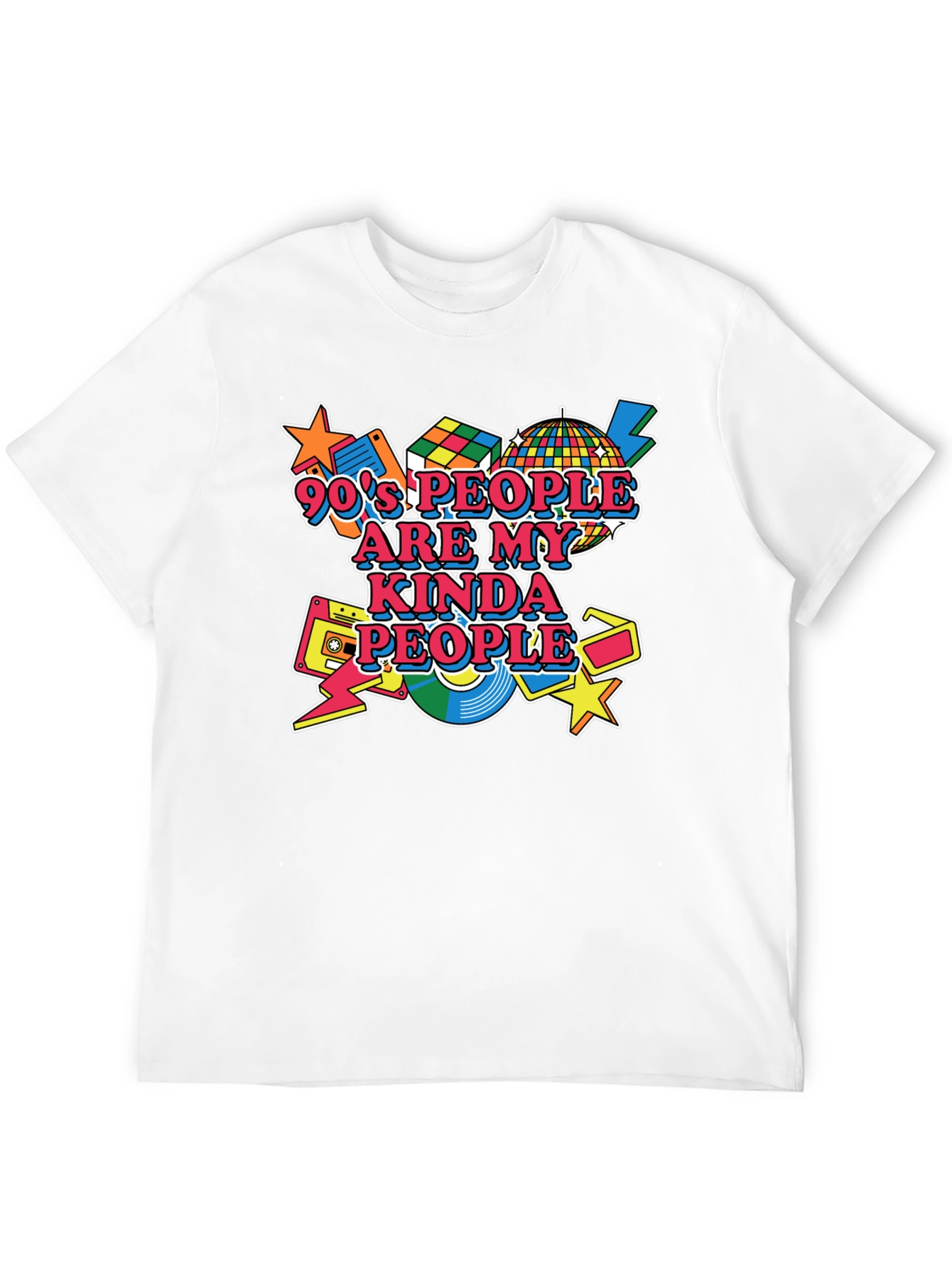 90s Kind of People Black T-Shirt