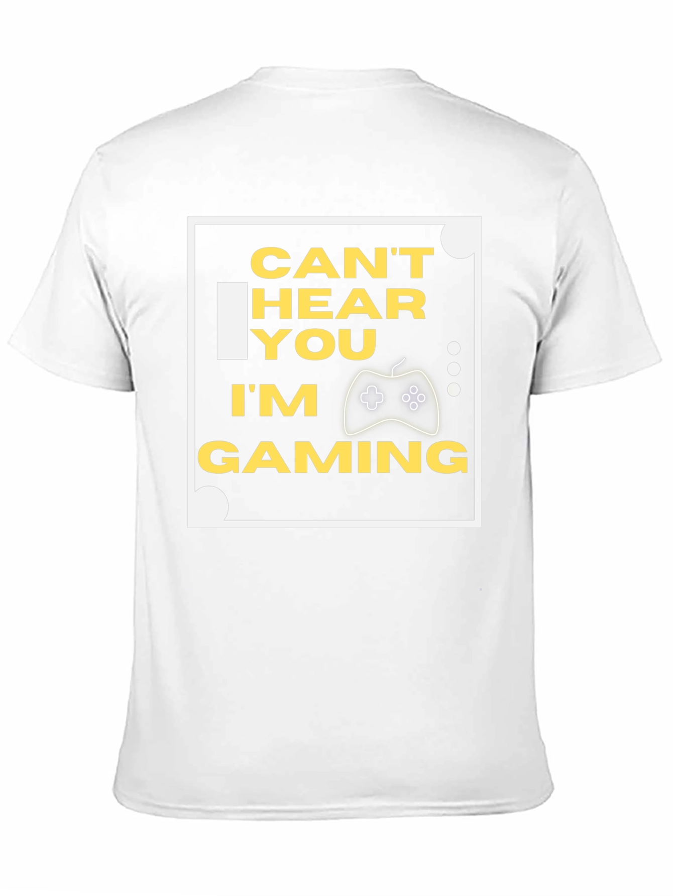 Cant Hear You Im Gaming Black T-Shirt
