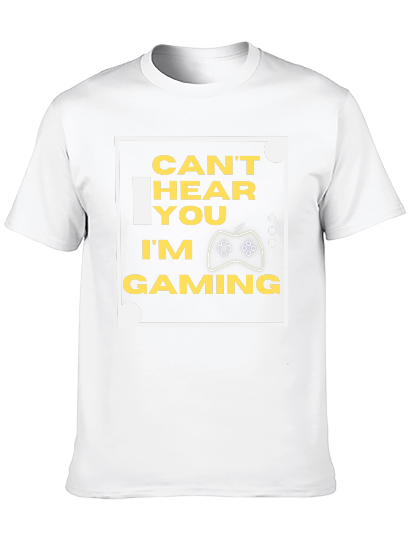 Cant Hear You Im Gaming Black T-Shirt