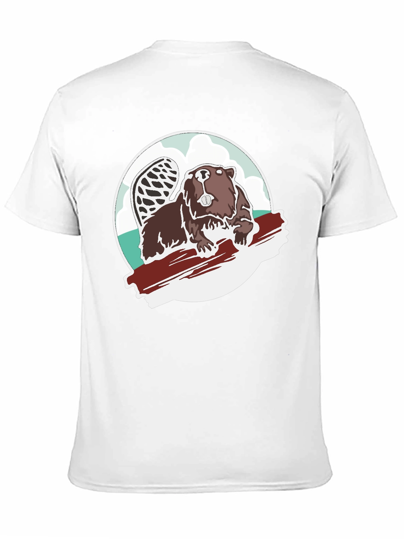 Beaver Graphic Tee - Black Cotton Blend