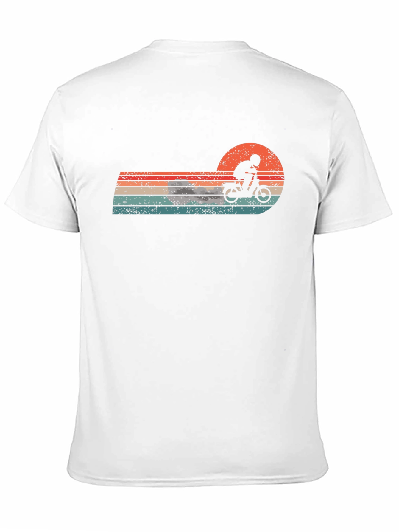 Retro Motorcycle Sunset Graphic Tee