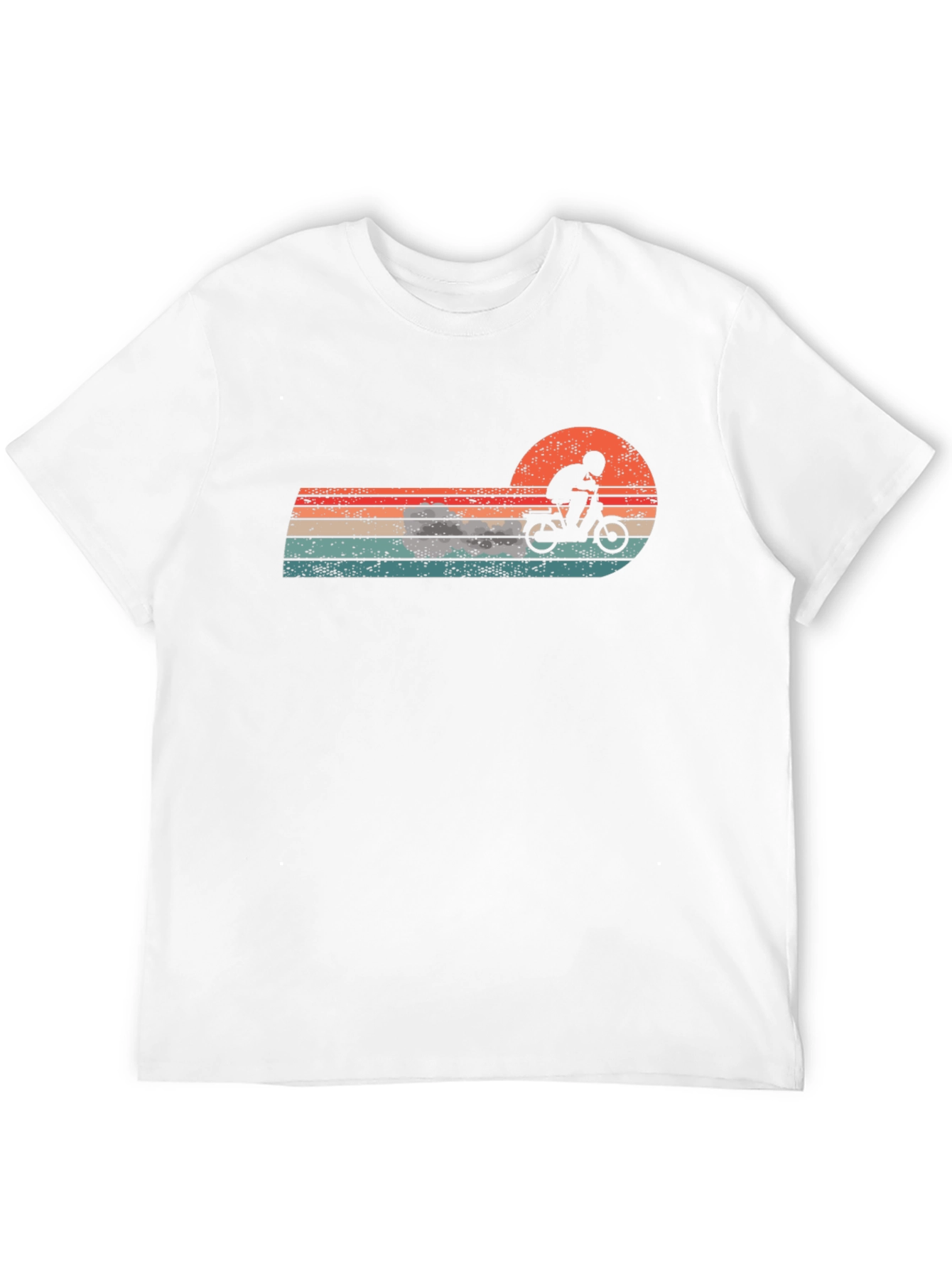 Retro Motorcycle Sunset Graphic Tee