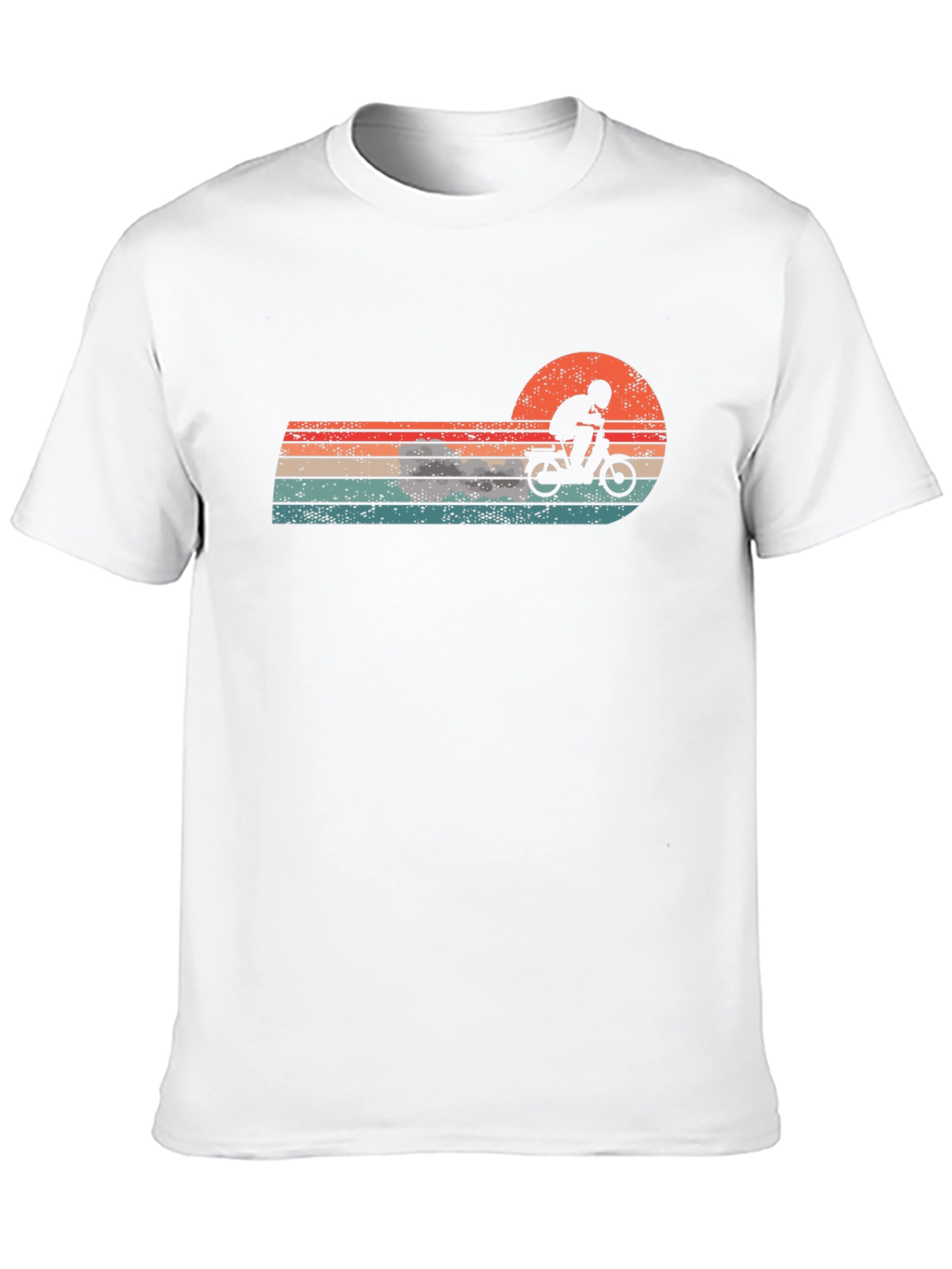 Retro Motorcycle Sunset Graphic Tee