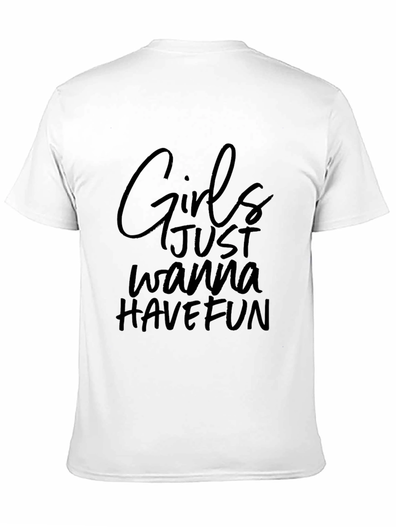Girls Wanna Have Fun Black Graphic Tee