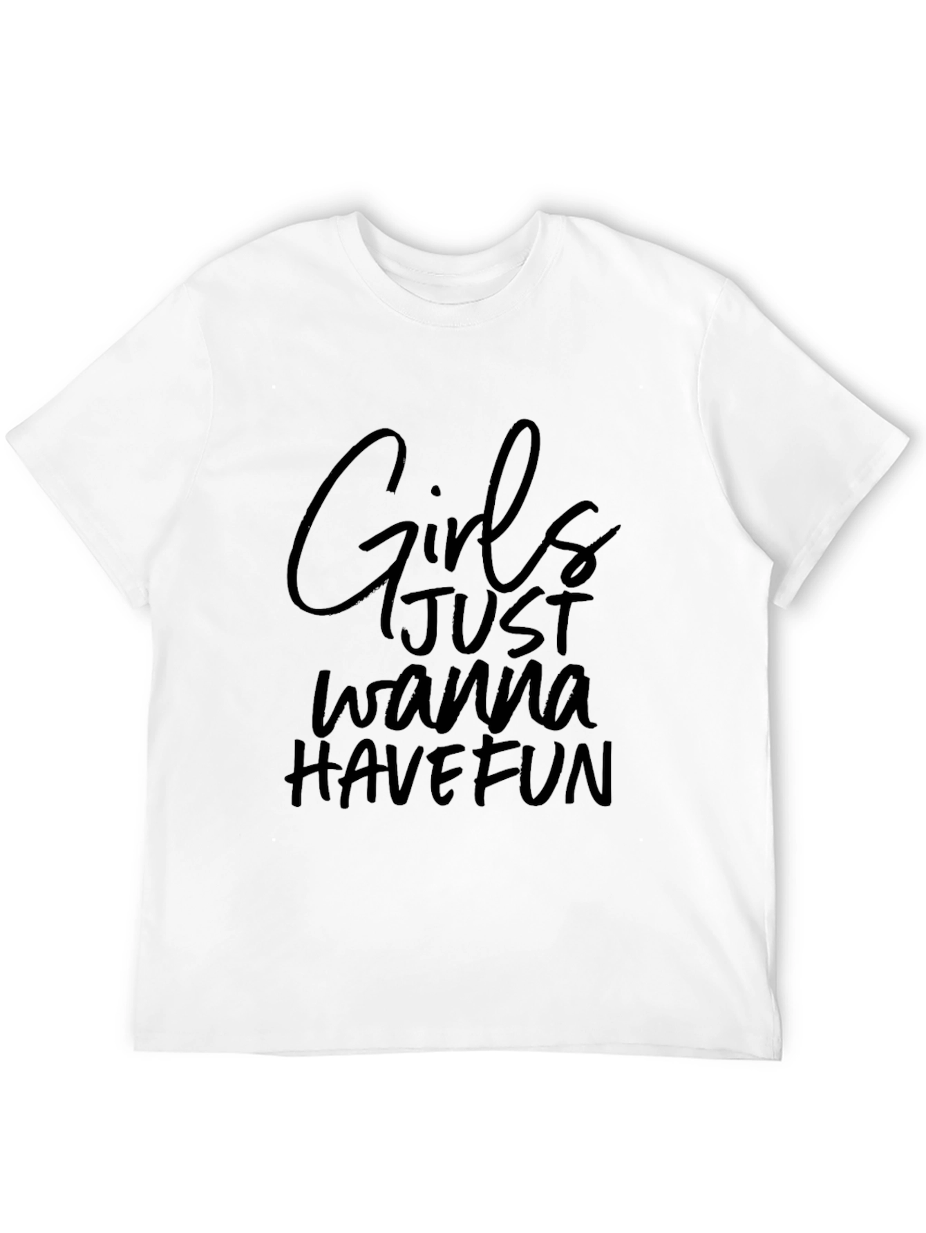 Girls Wanna Have Fun Black Graphic Tee