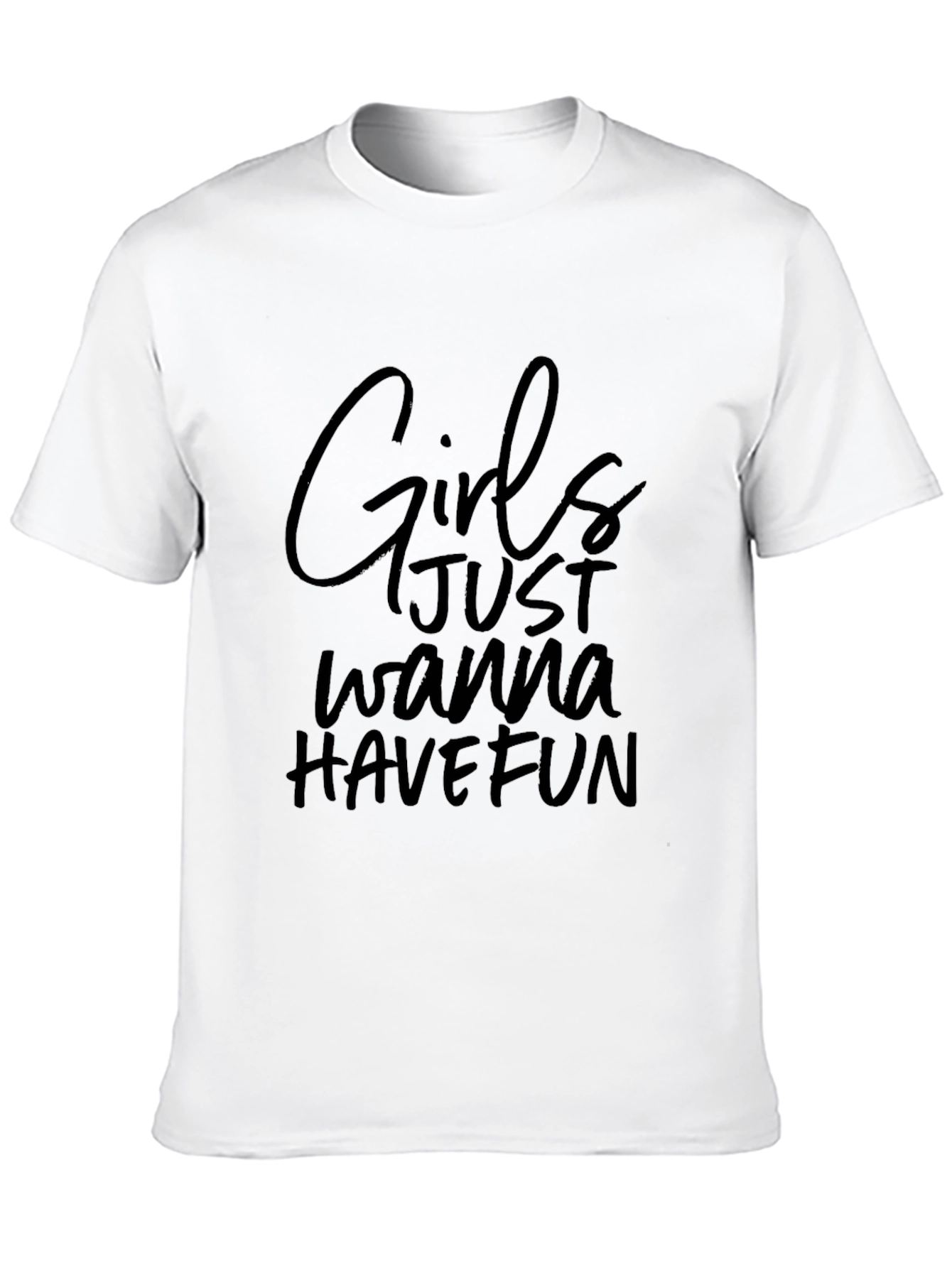 Girls Wanna Have Fun Black Graphic Tee