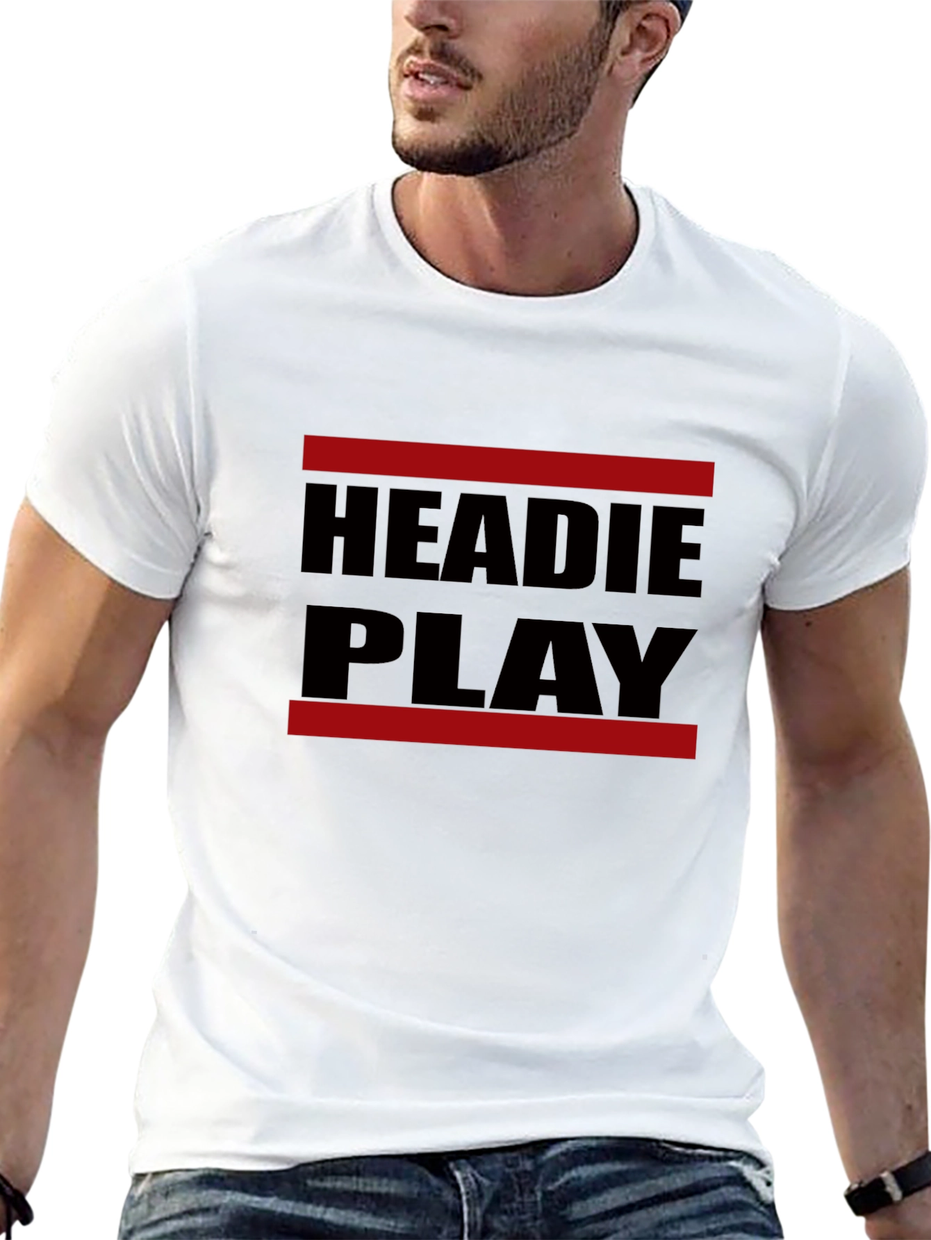 Headie Play Graphic T-Shirt - Black