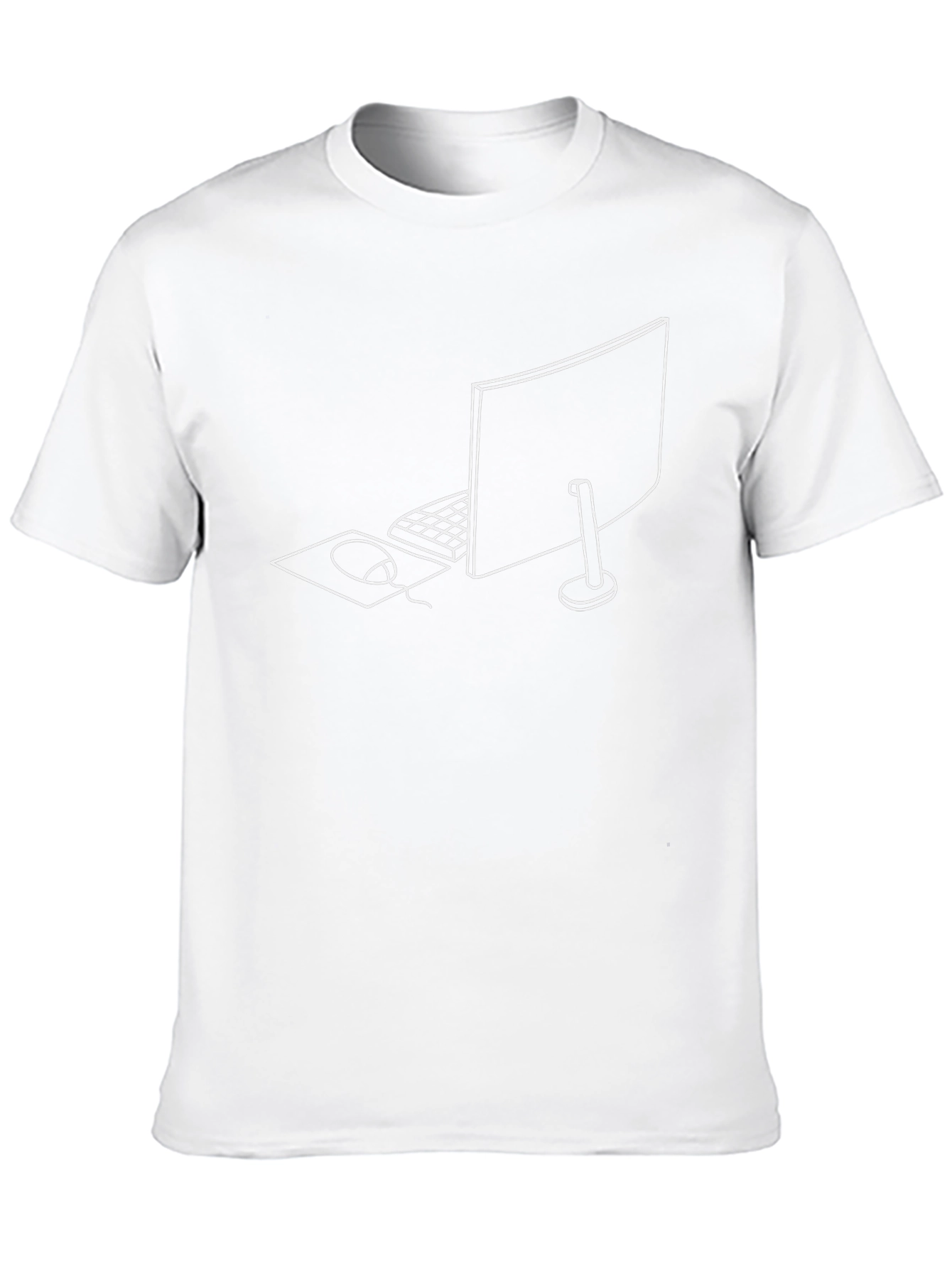 Minimalist Gamer Desktop T-Shirt - Black